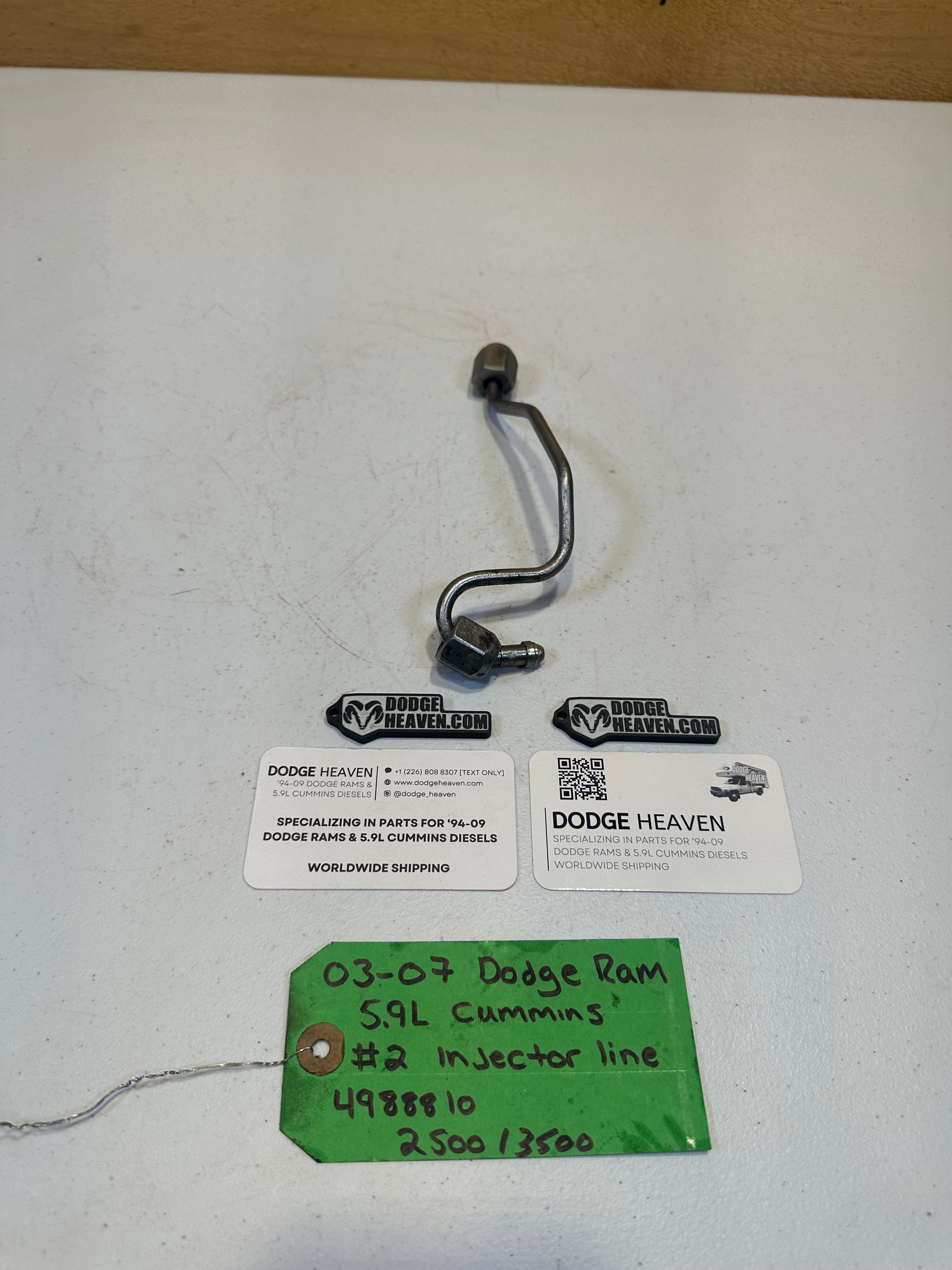 2003-2007 Dodge Ram 2500 3500 5.9L Cummins CR Injector Line  #2 (OEM)