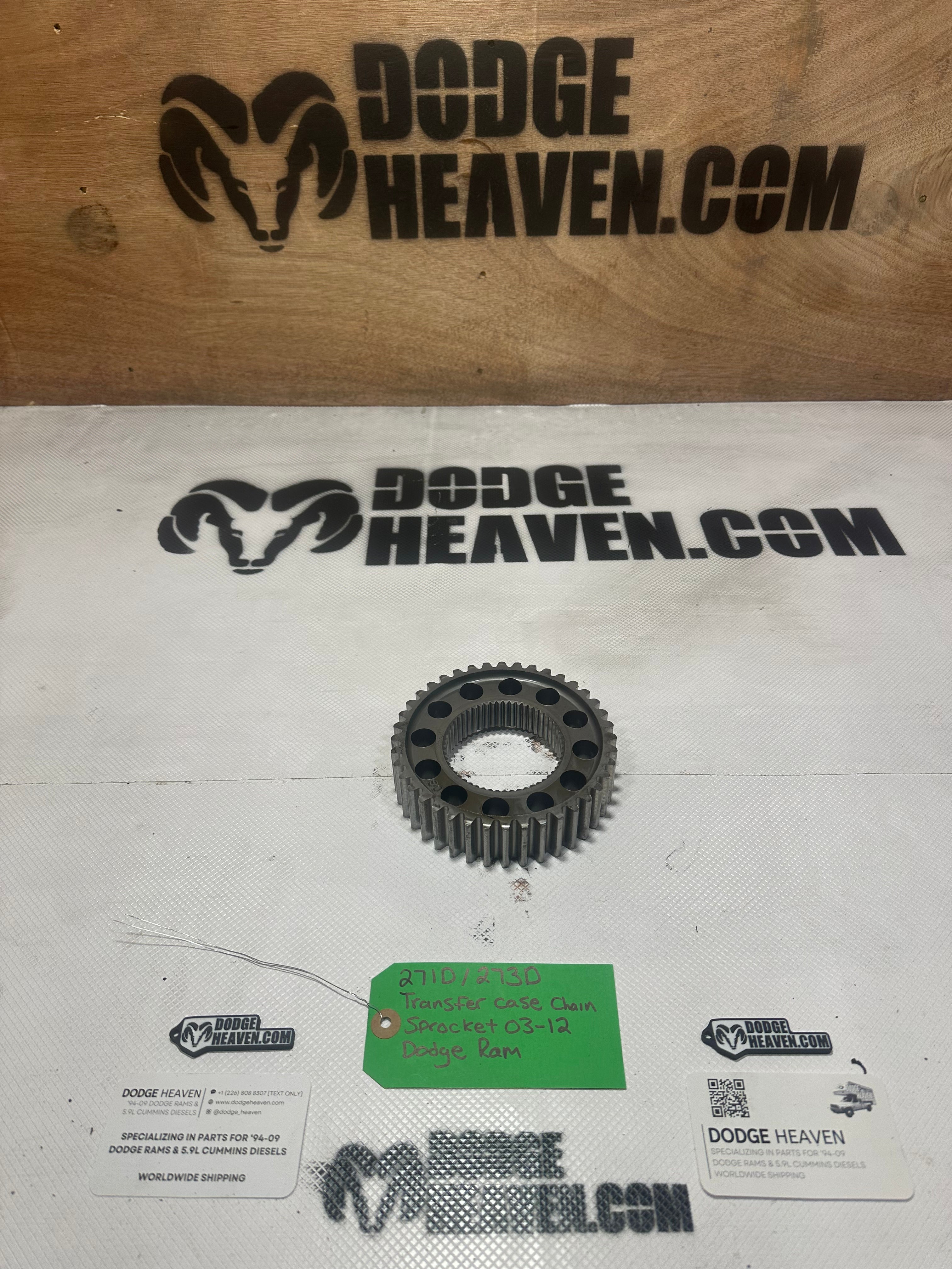 2003-2012 Dodge Ram Cummins 271D / 273D Transfer Case Chain Sprocket (OEM)