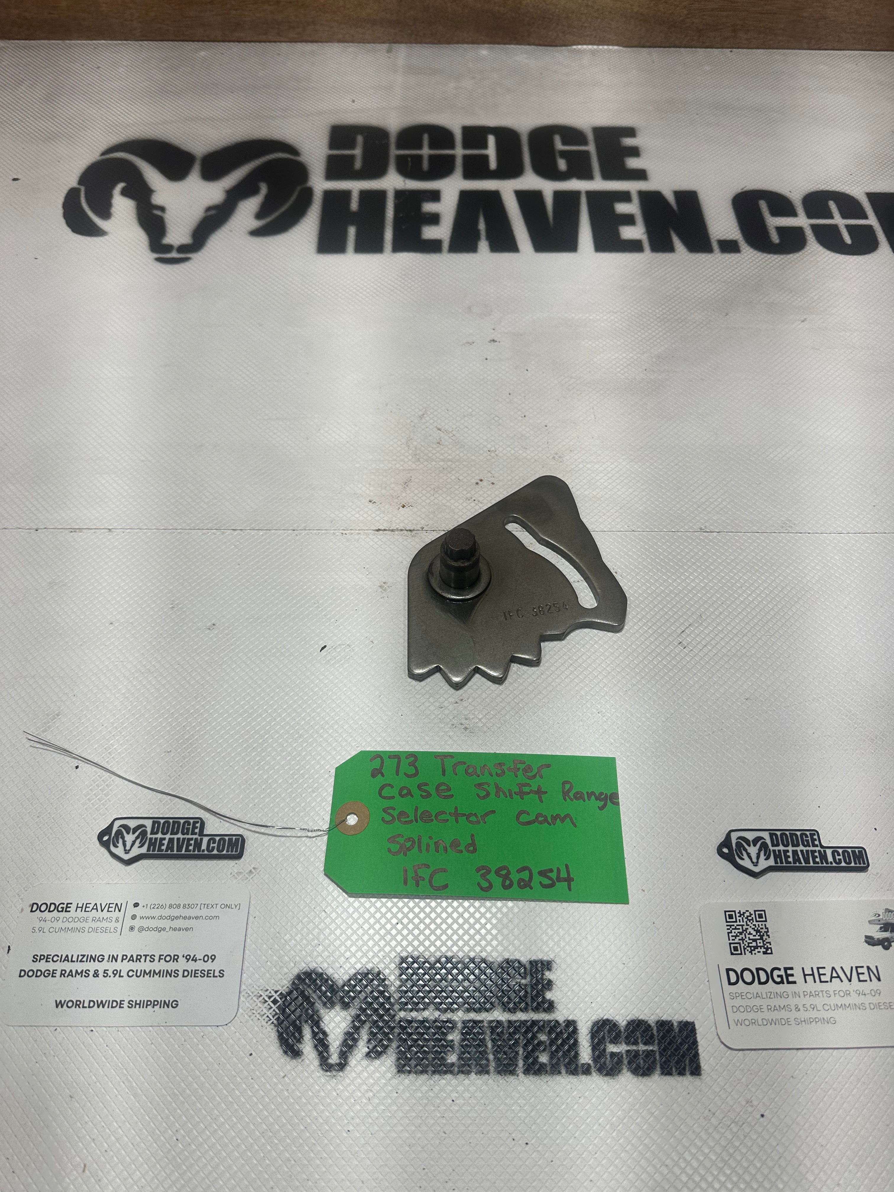 2003-2012 Dodge 273D Transfer Case Shift Range Selector Cam Splined (OEM)