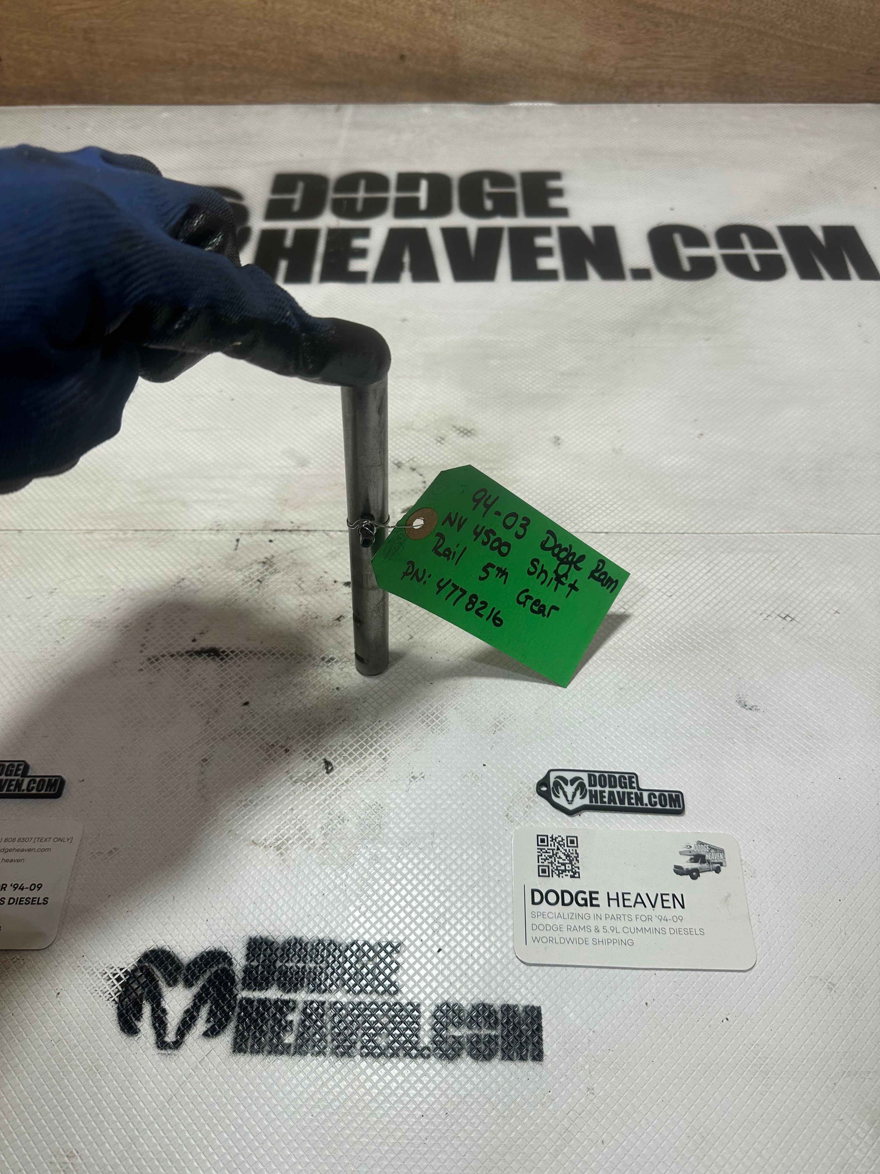 1994-2002 Dodge NV4500 Transmission 5th Gear Shift Fork Rail (OEM)