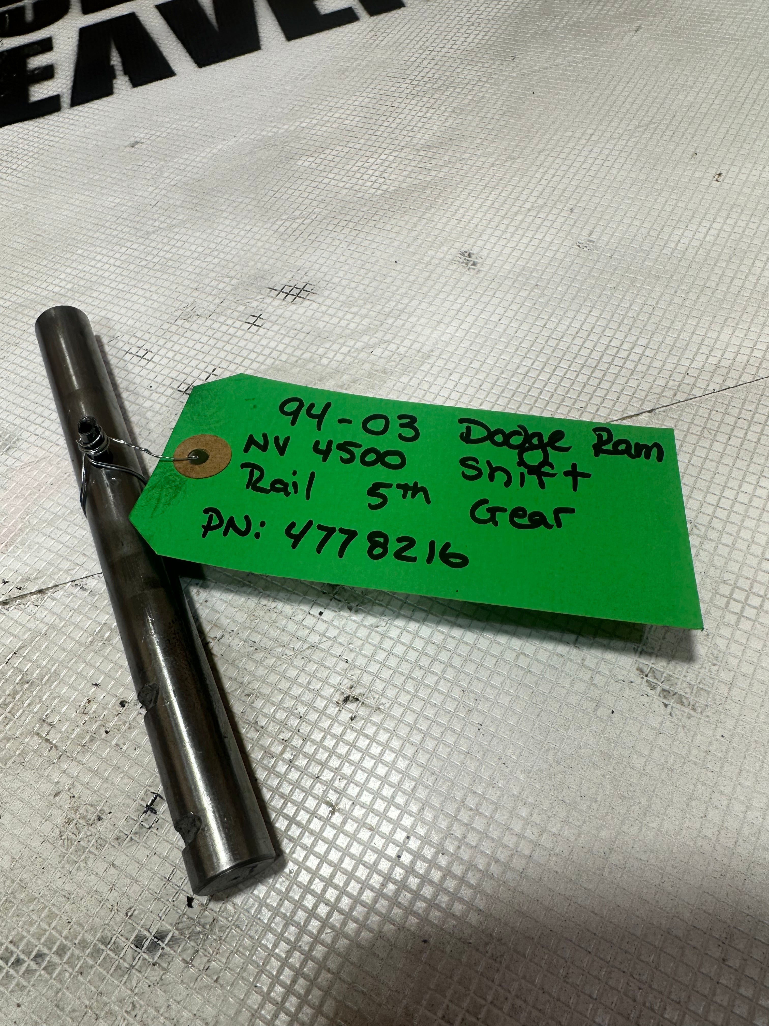 1994-2002 Dodge NV4500 Transmission 5th Gear Shift Fork Rail (OEM)