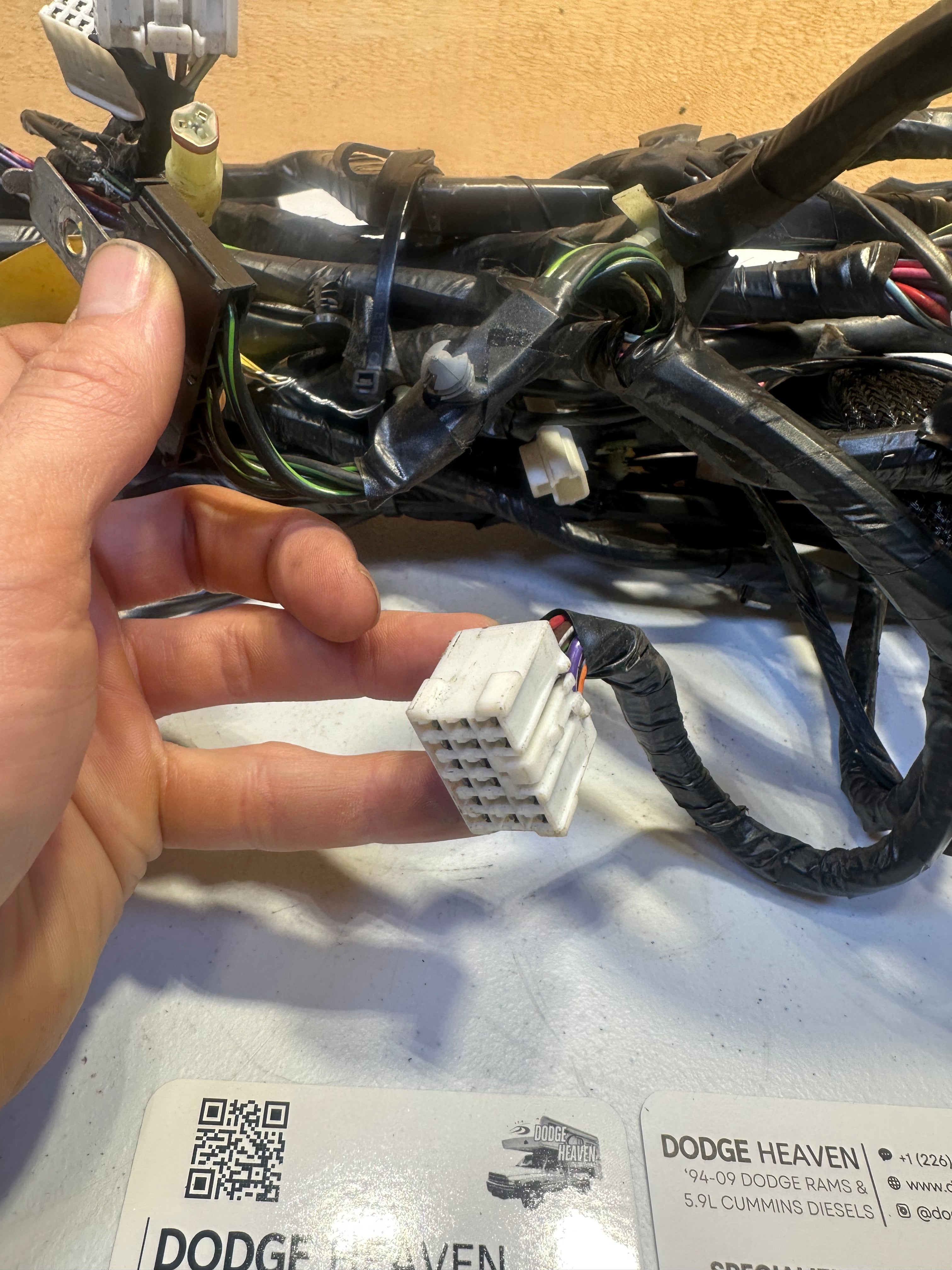 2000-2002 Dodge Ram Interior Cab Harness Ext Cab Heated Seats (OEM)