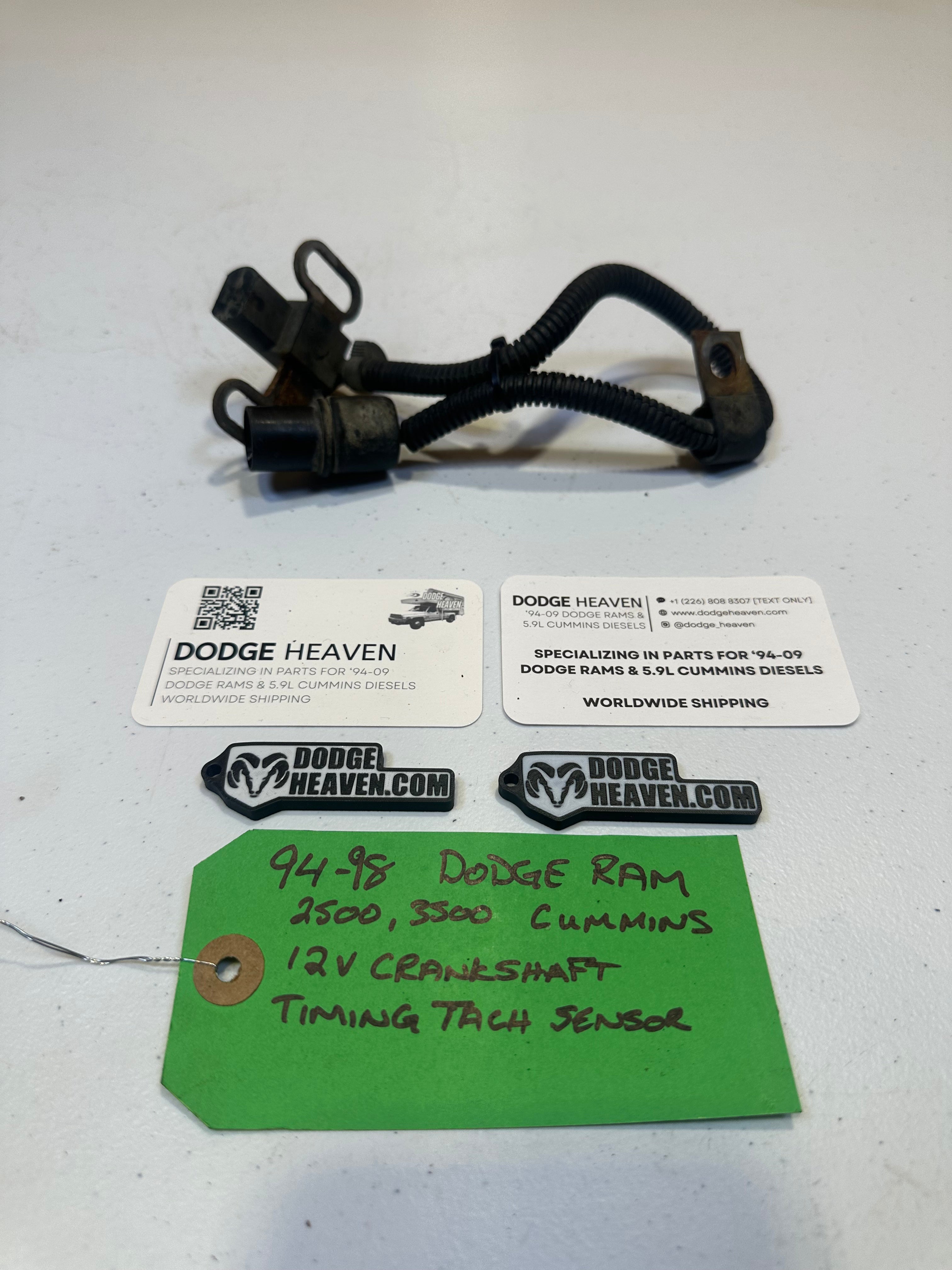 1994-1998 Dodge Ram 2500 3500 5.9L 12V Cummins Crankshaft Position Sensor (OEM)