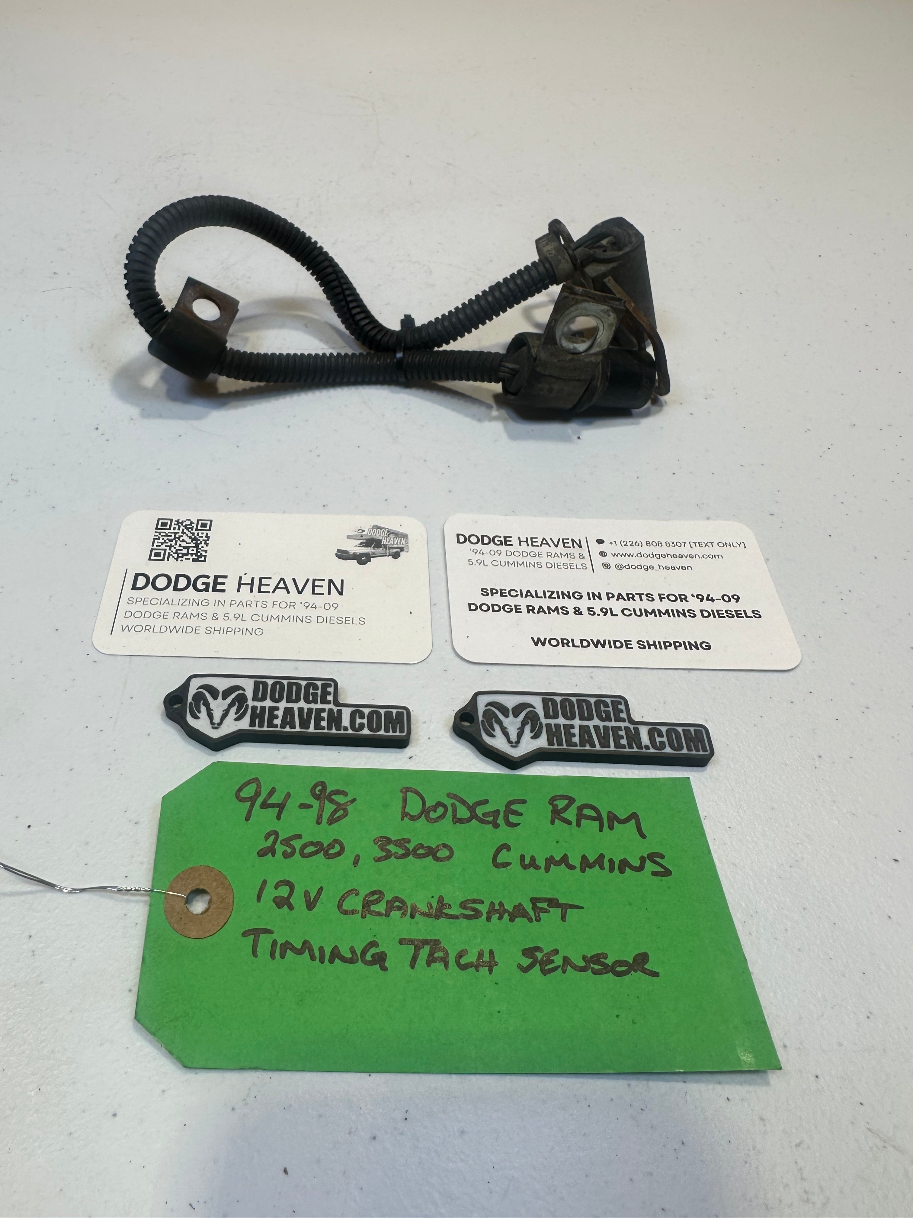 1994-1998 Dodge Ram 2500 3500 5.9L 12V Cummins Crankshaft Position Sensor (OEM)