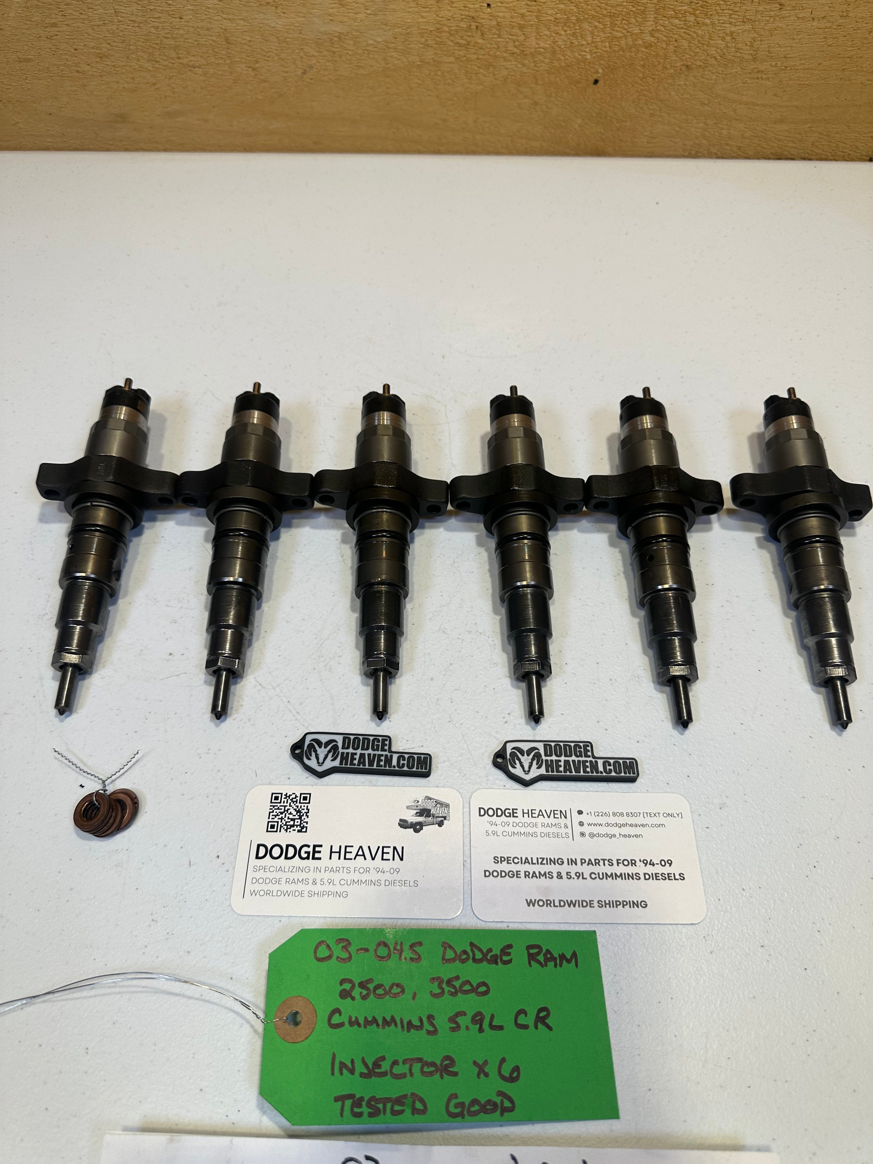 2003-2004.5 Dodge Ram 2500 3500 5.9L Cummins CR Bosch Injectors (OEM)