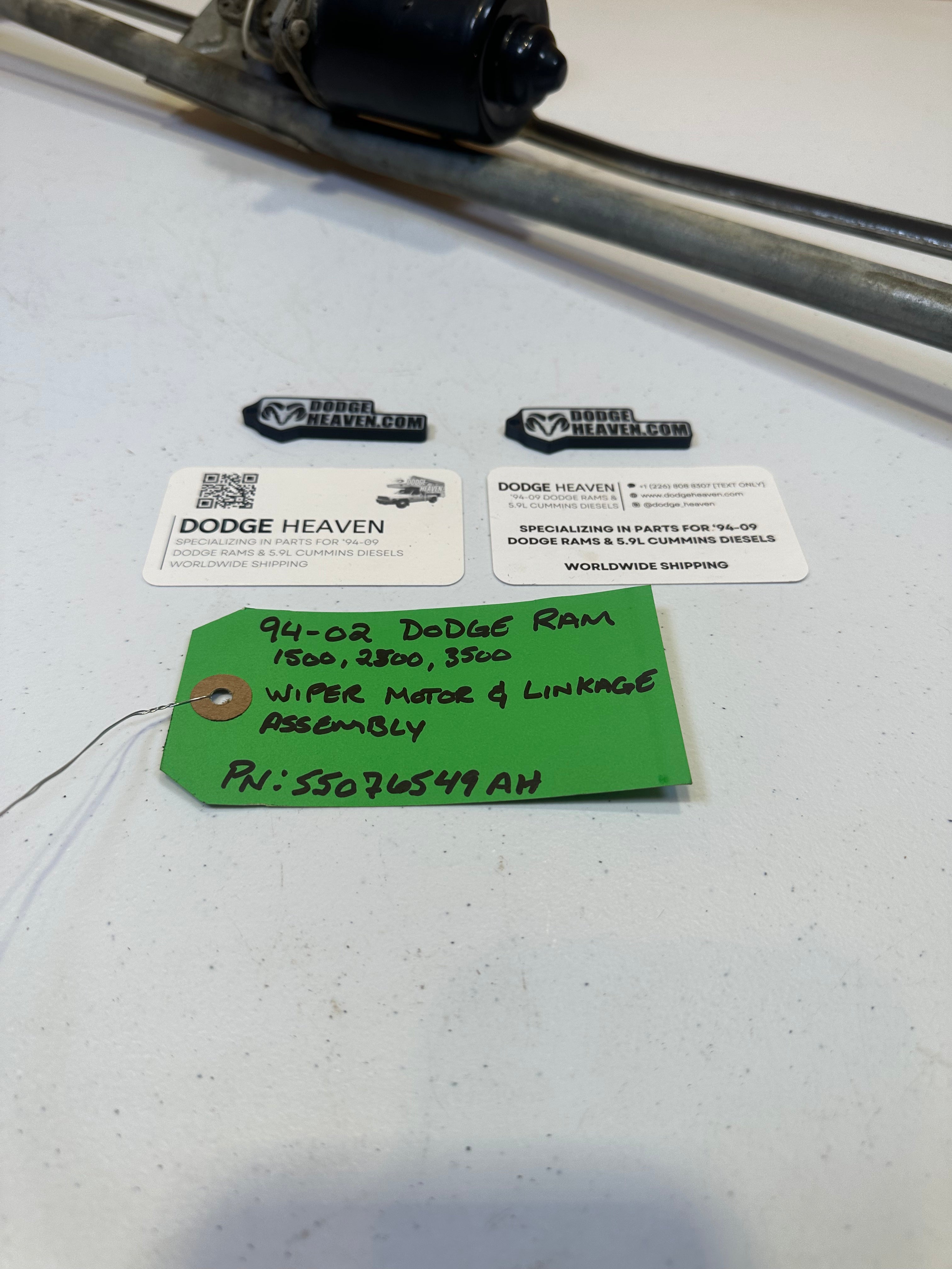 1994-2002 Dodge Ram 1500 2500 3500 Windshield Wiper Motor & Linkage (OEM)