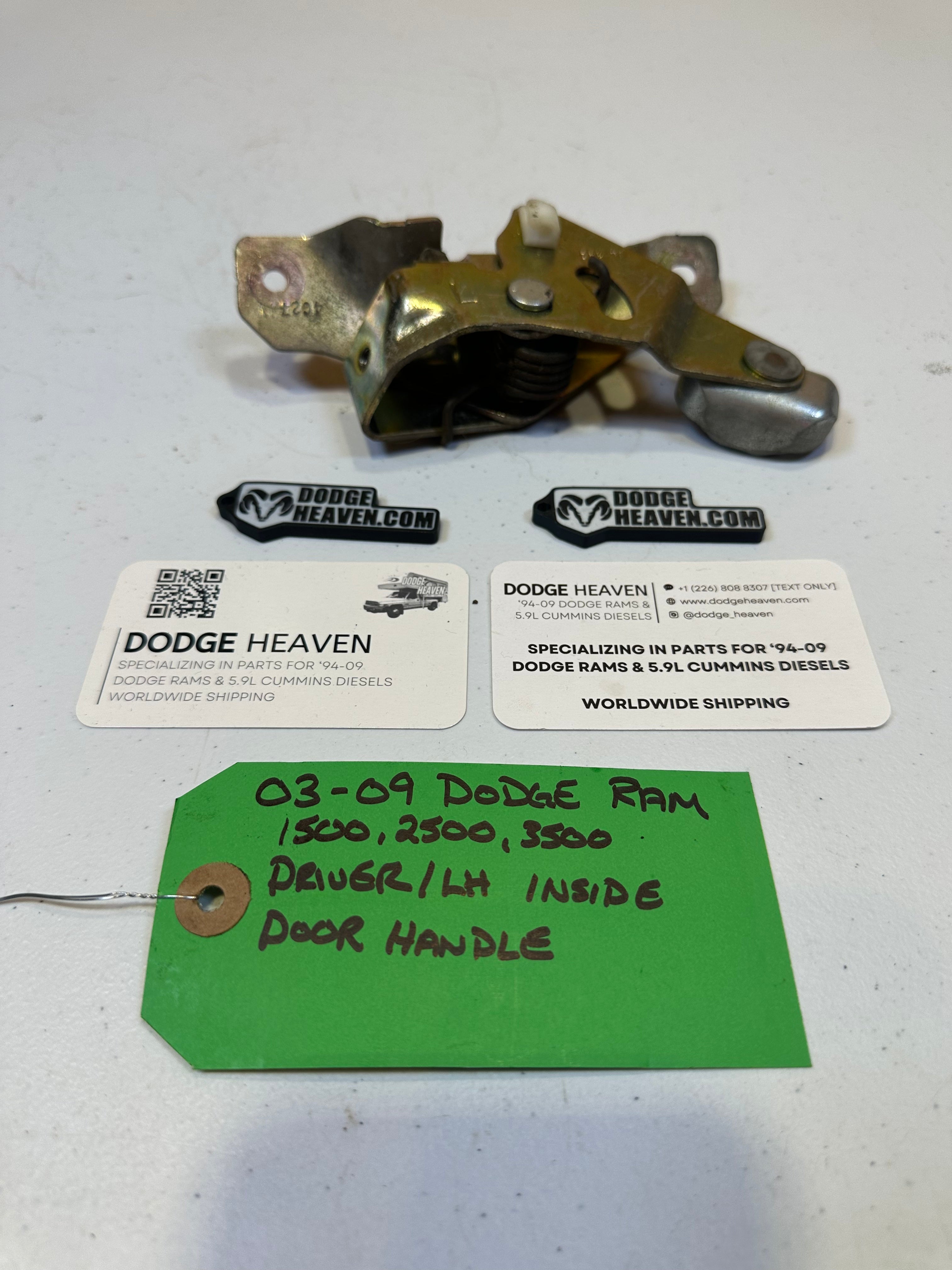 2003-2009 Dodge Ram 1500 2500 3500 Driver-Side Inside Door Latch (OEM)