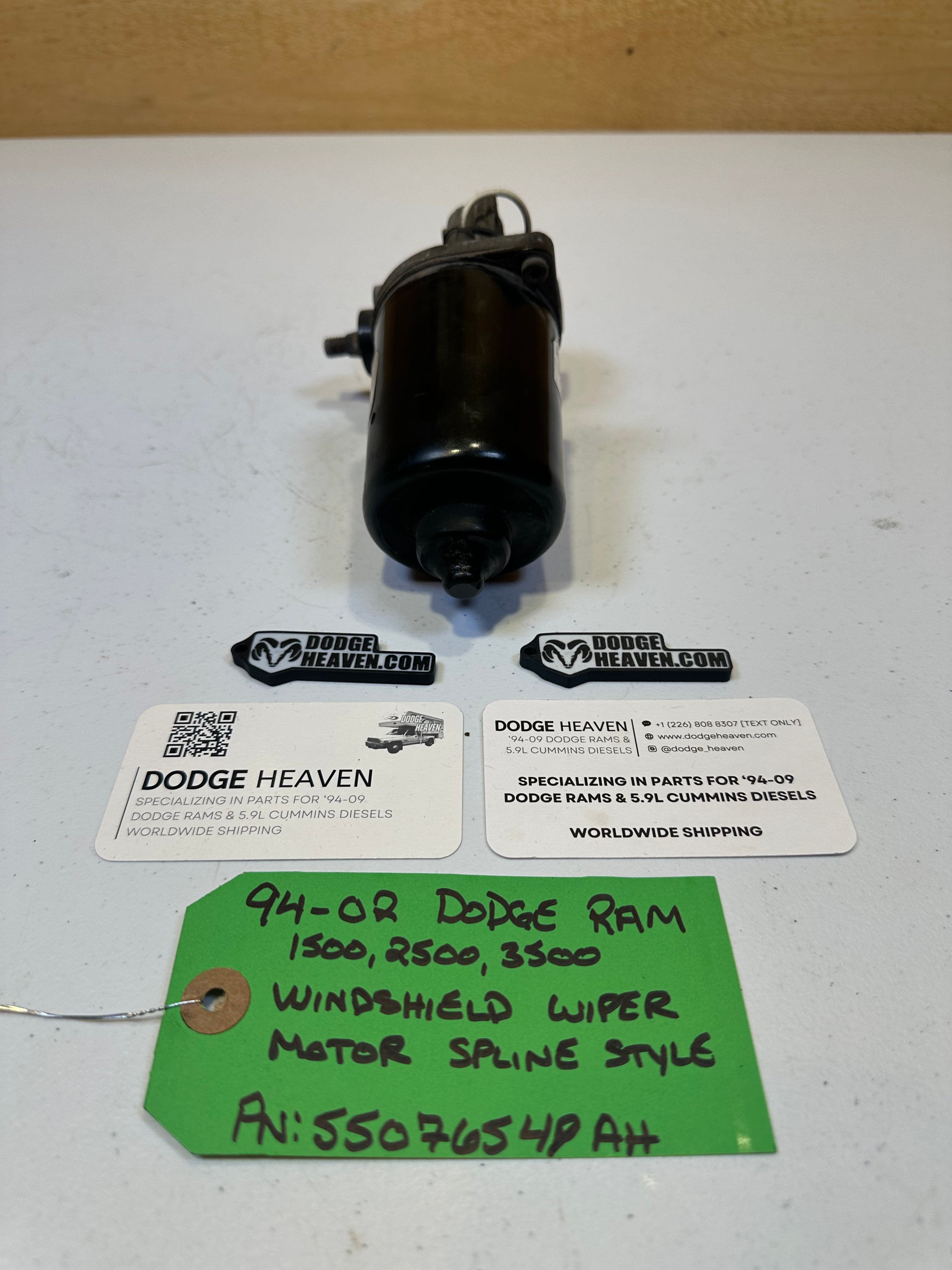 1994-2002 Dodge Ram 1500 2500 3500 Windshield Wiper Motor Splined Style (OEM)