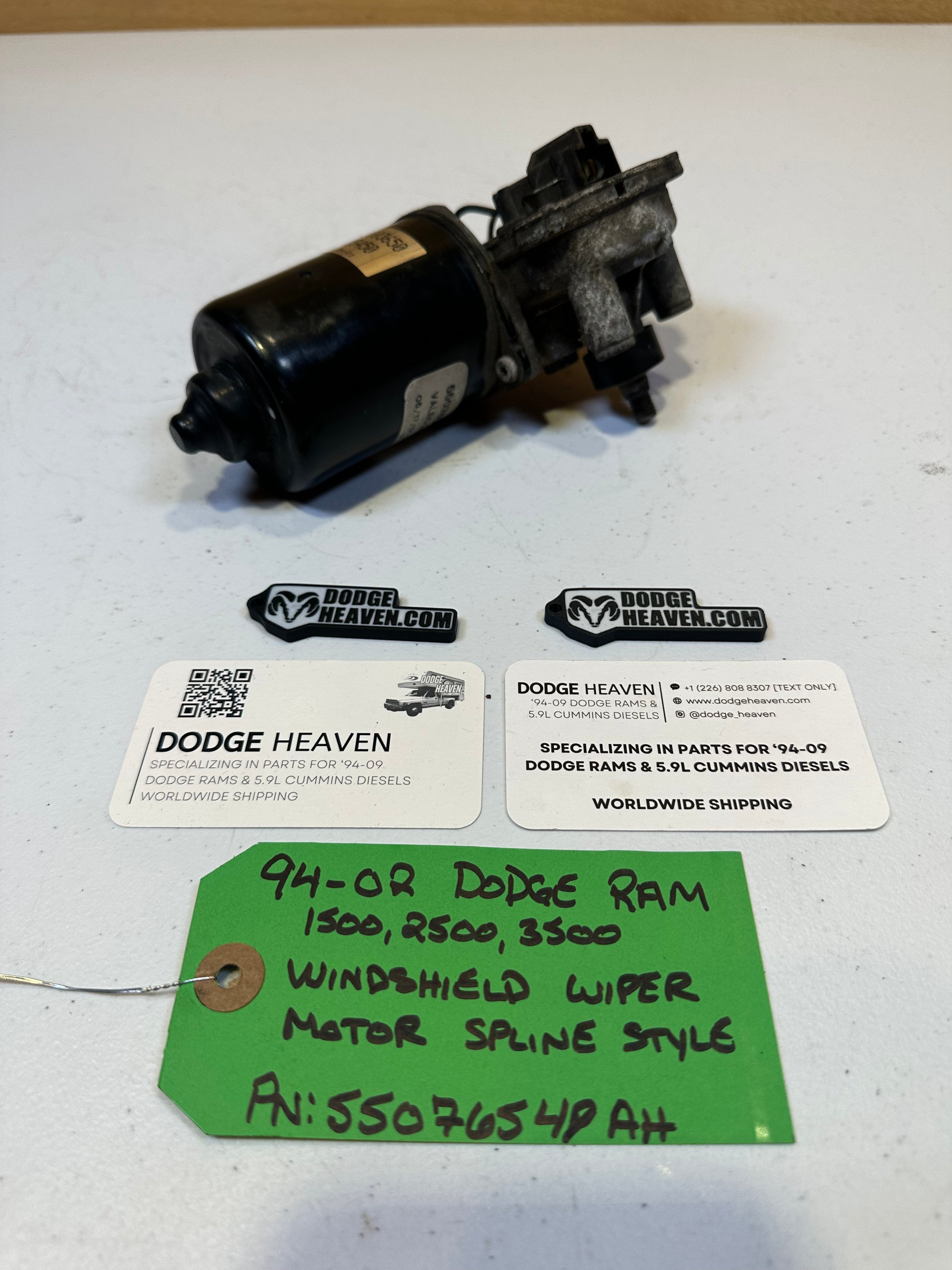 1994-2002 Dodge Ram 1500 2500 3500 Windshield Wiper Motor Splined Style (OEM)