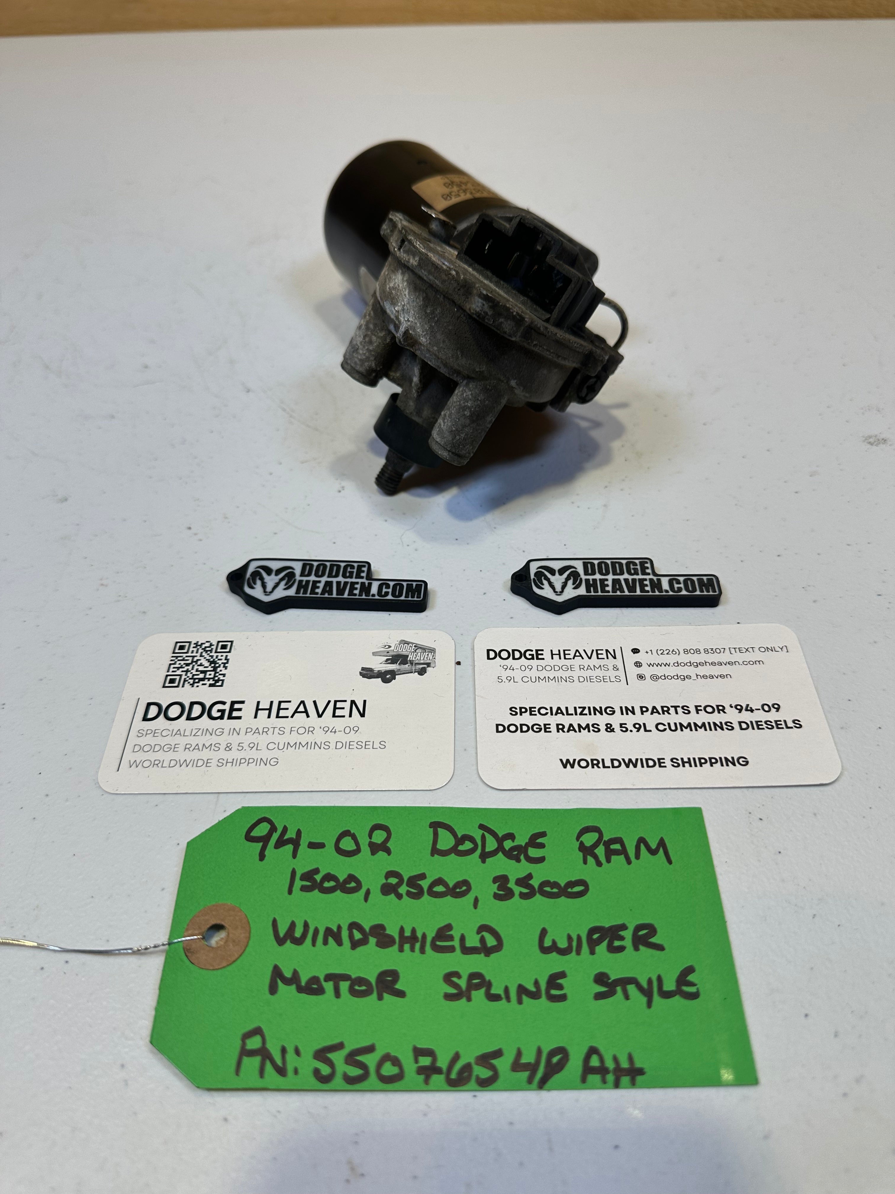 1994-2002 Dodge Ram 1500 2500 3500 Windshield Wiper Motor Splined Style (OEM)