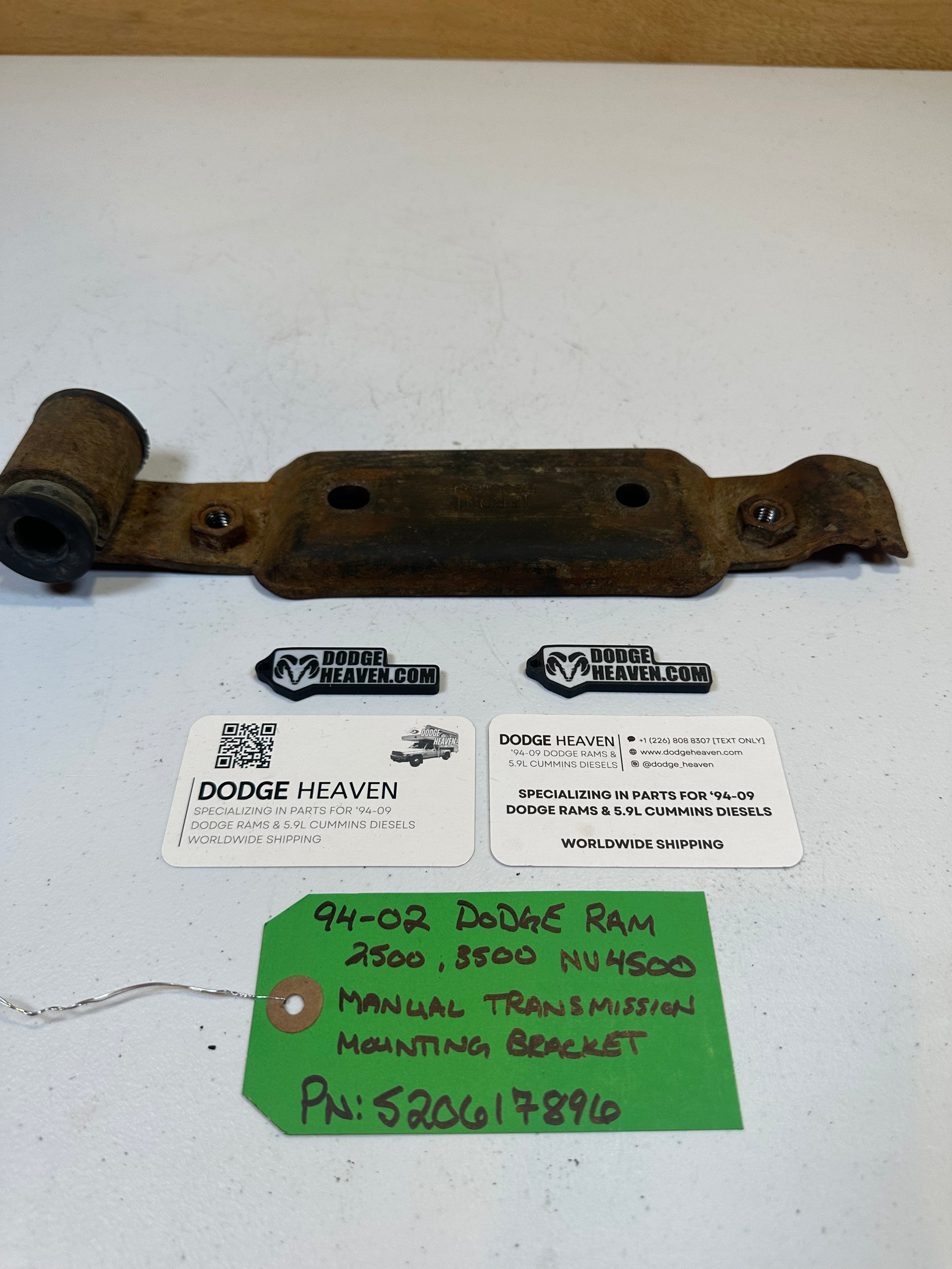 1994-2002 Dodge Ram 2500 3500 NV4500 Transmission Mounting Bracket Exhaust Mount (OEM)