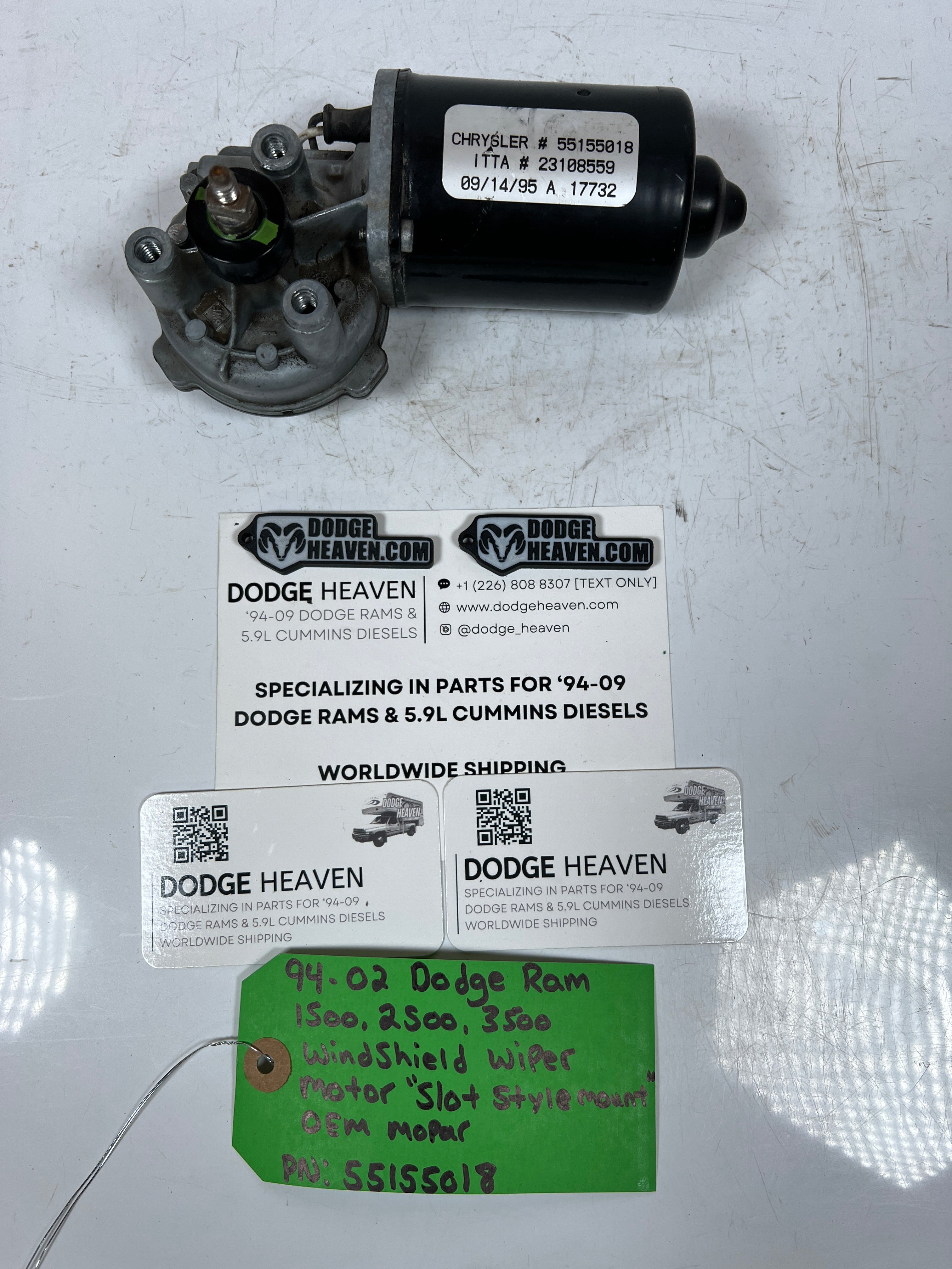 1994-2002 Dodge Ram 1500 2500 3500 Windshield Wiper Motor Slot Style (OEM)