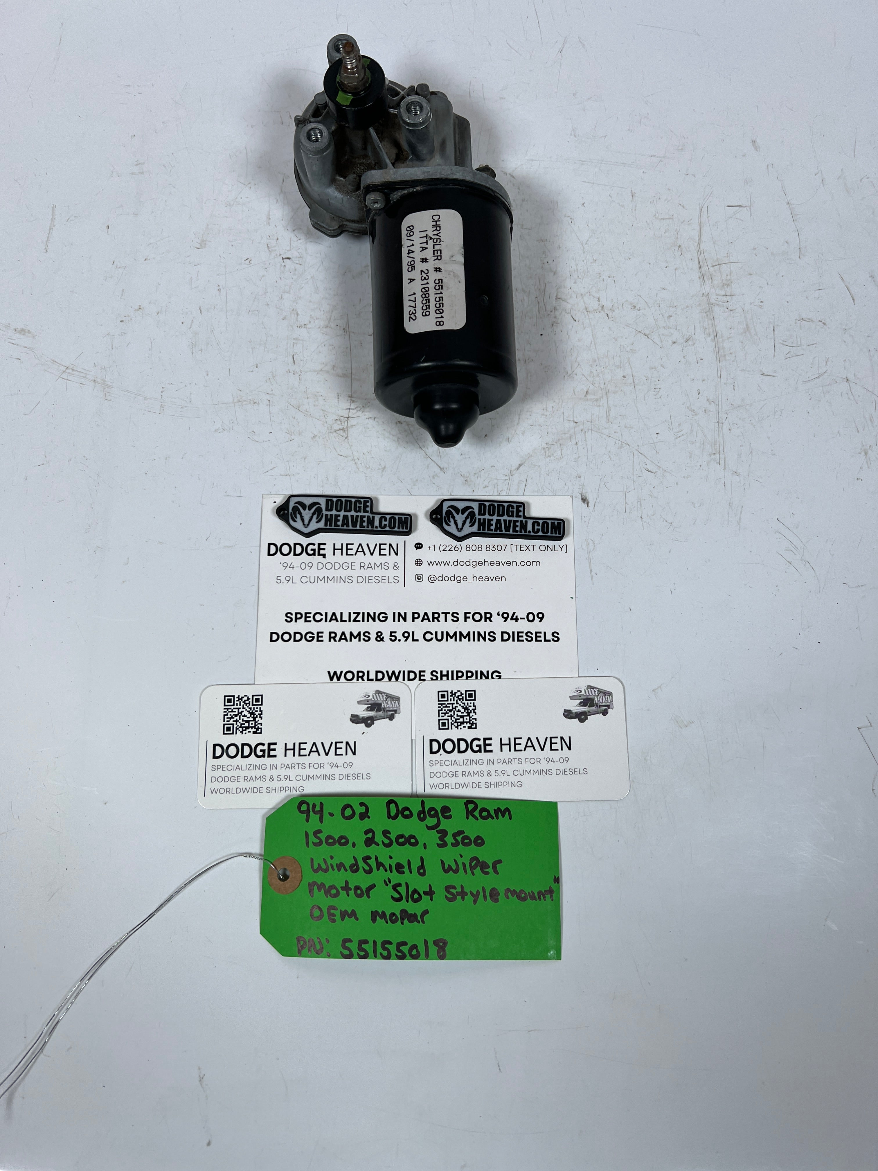 1994-2002 Dodge Ram 1500 2500 3500 Windshield Wiper Motor Slot Style (OEM)