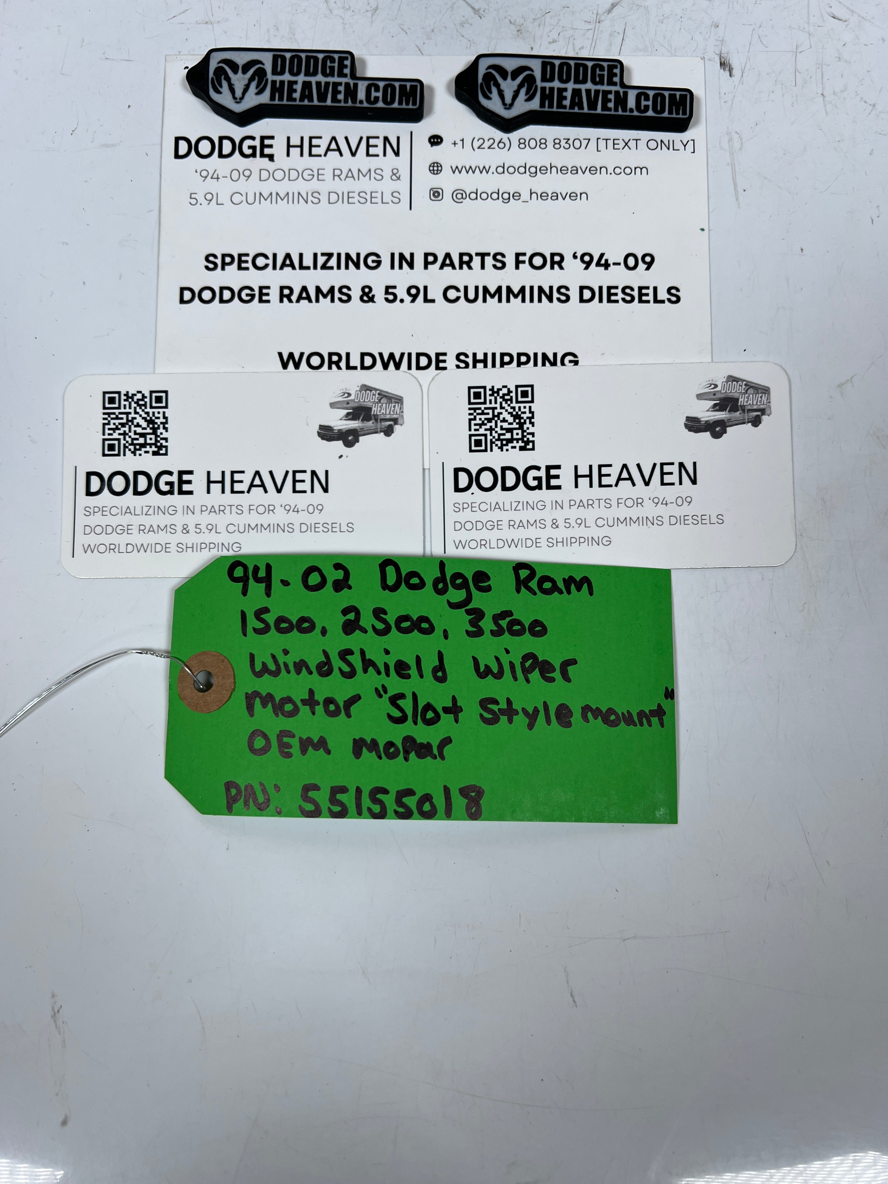 1994-2002 Dodge Ram 1500 2500 3500 Windshield Wiper Motor Slot Style (OEM)