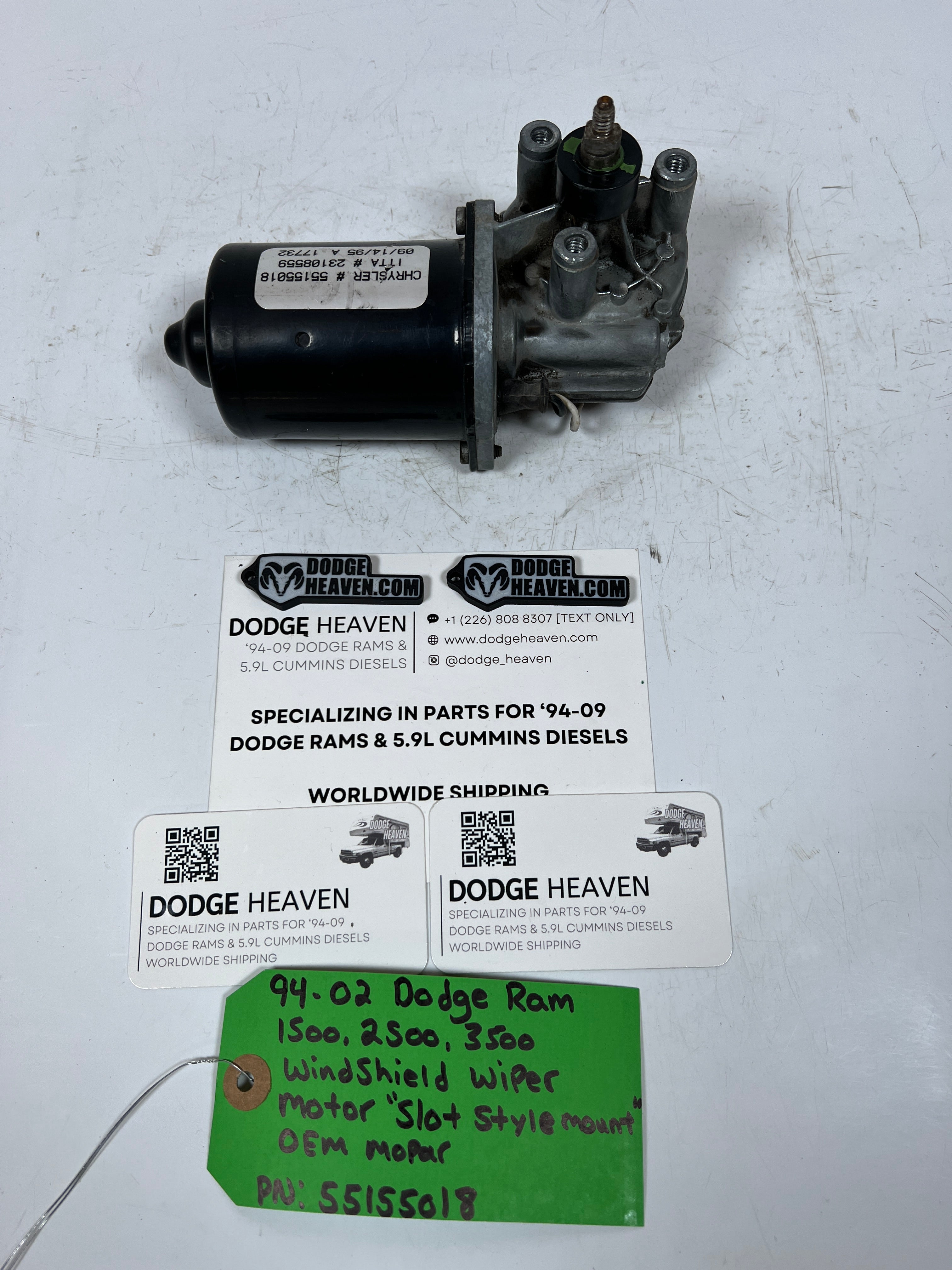 1994-2002 Dodge Ram 1500 2500 3500 Windshield Wiper Motor Slot Style (OEM)