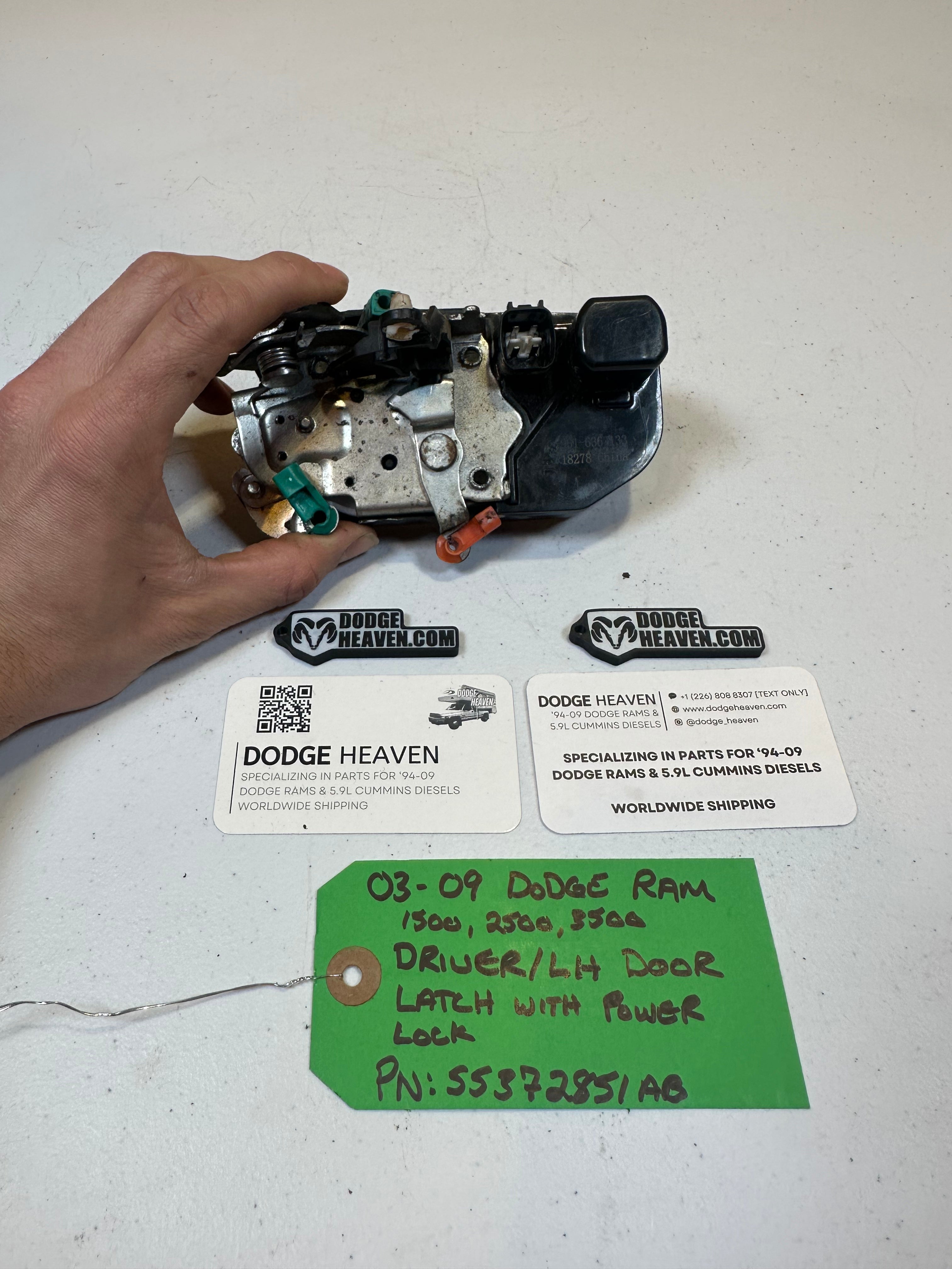 2003-2009 Dodge Ram Power Door Lock Actuator Driver-Side (OEM)