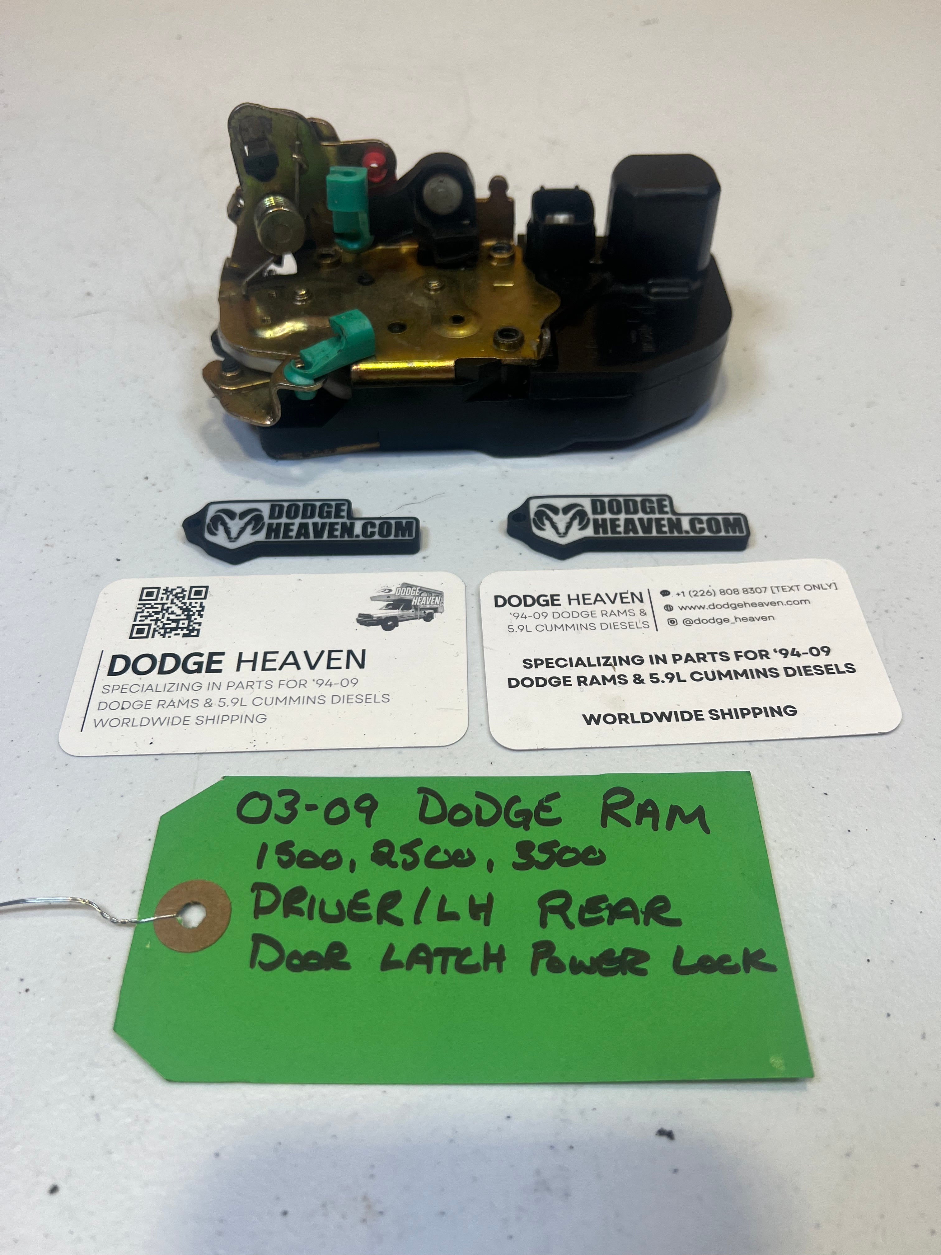2003-2009 Dodge Ram Rear Power Door Lock Actuator Driver-Side (OEM)