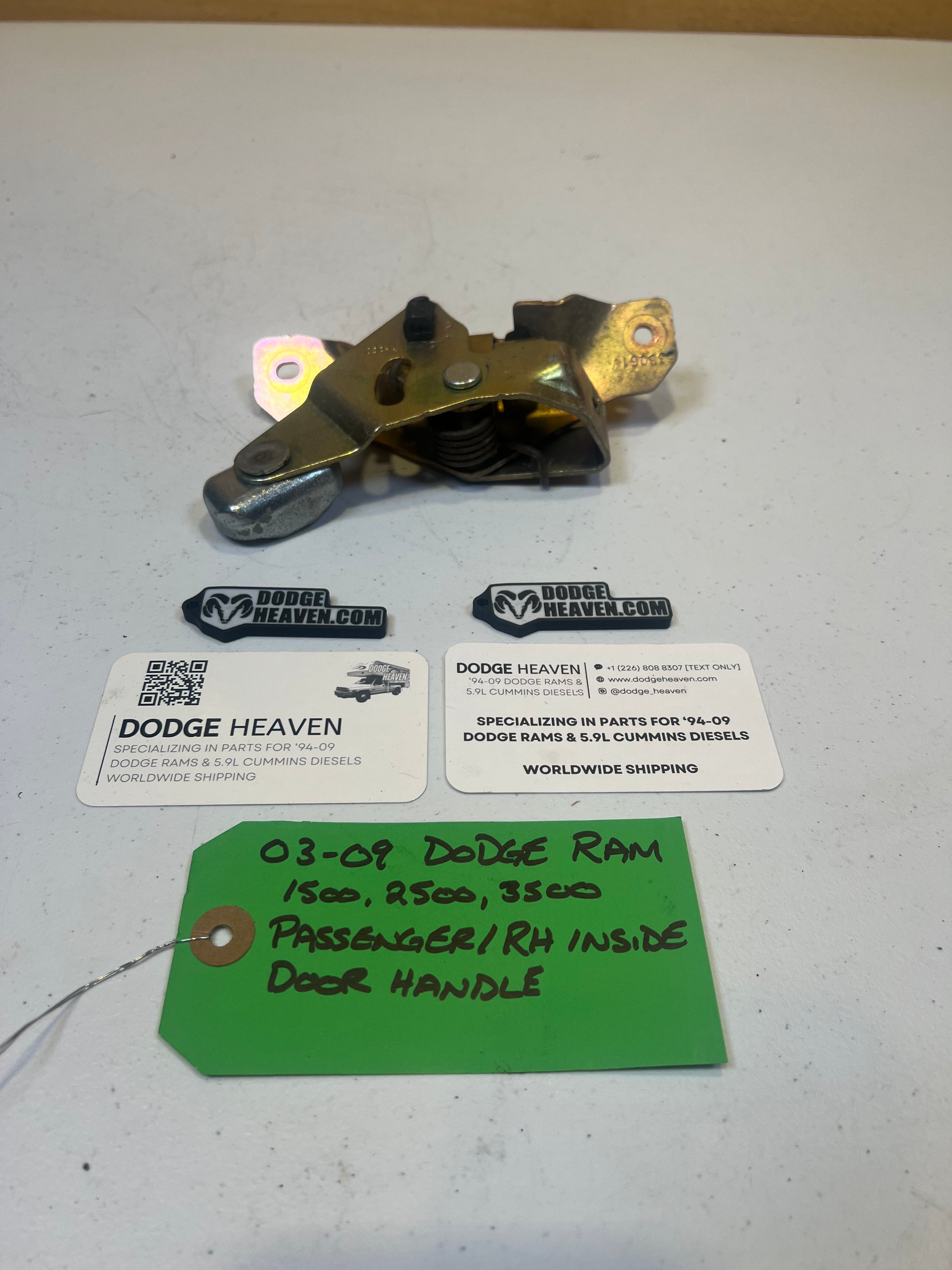2003-2009 Dodge Ram 1500 2500 3500 Passenger-Side Inside Door Latch (OEM)
