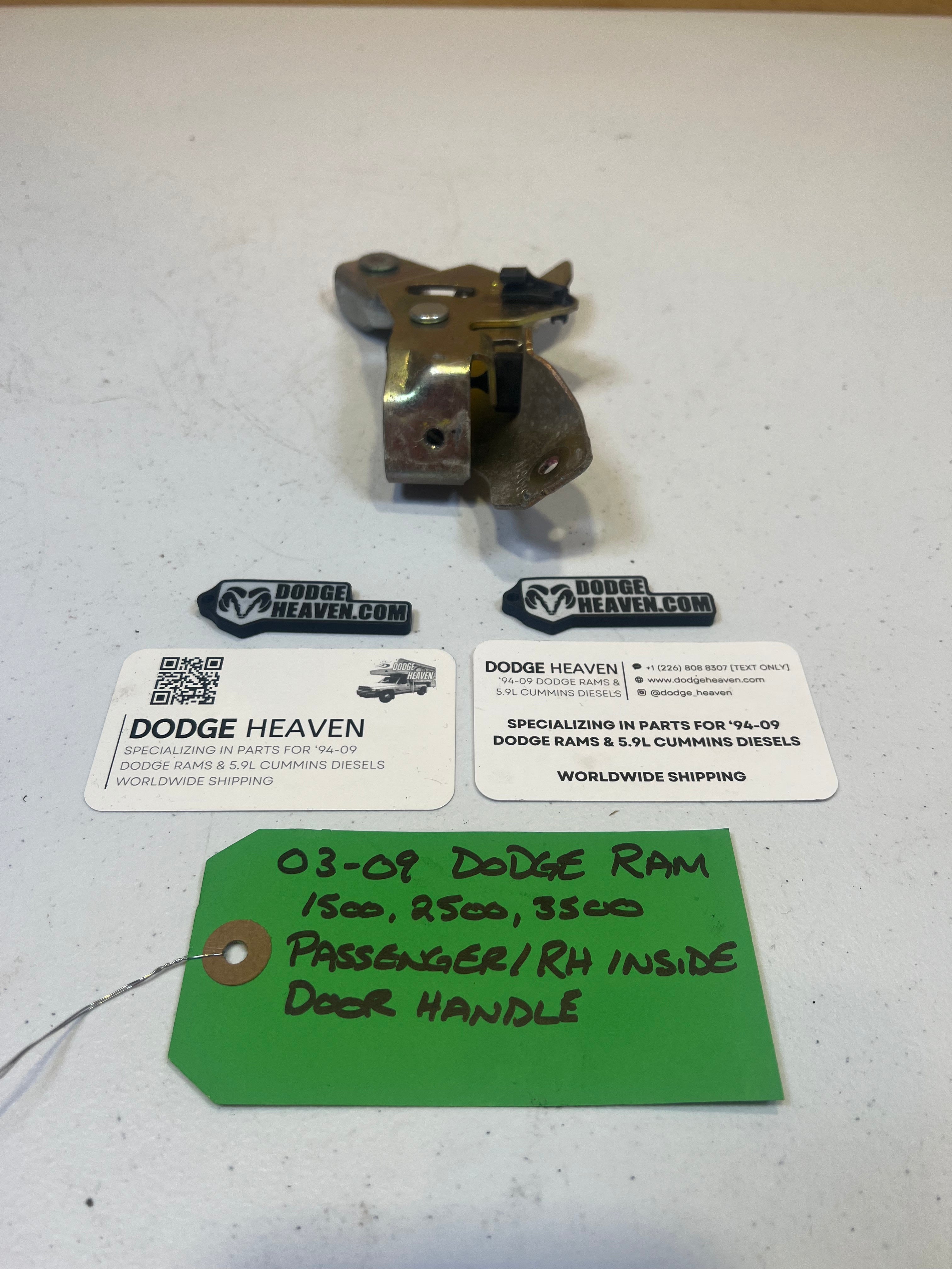 2003-2009 Dodge Ram 1500 2500 3500 Passenger-Side Inside Door Latch (OEM)