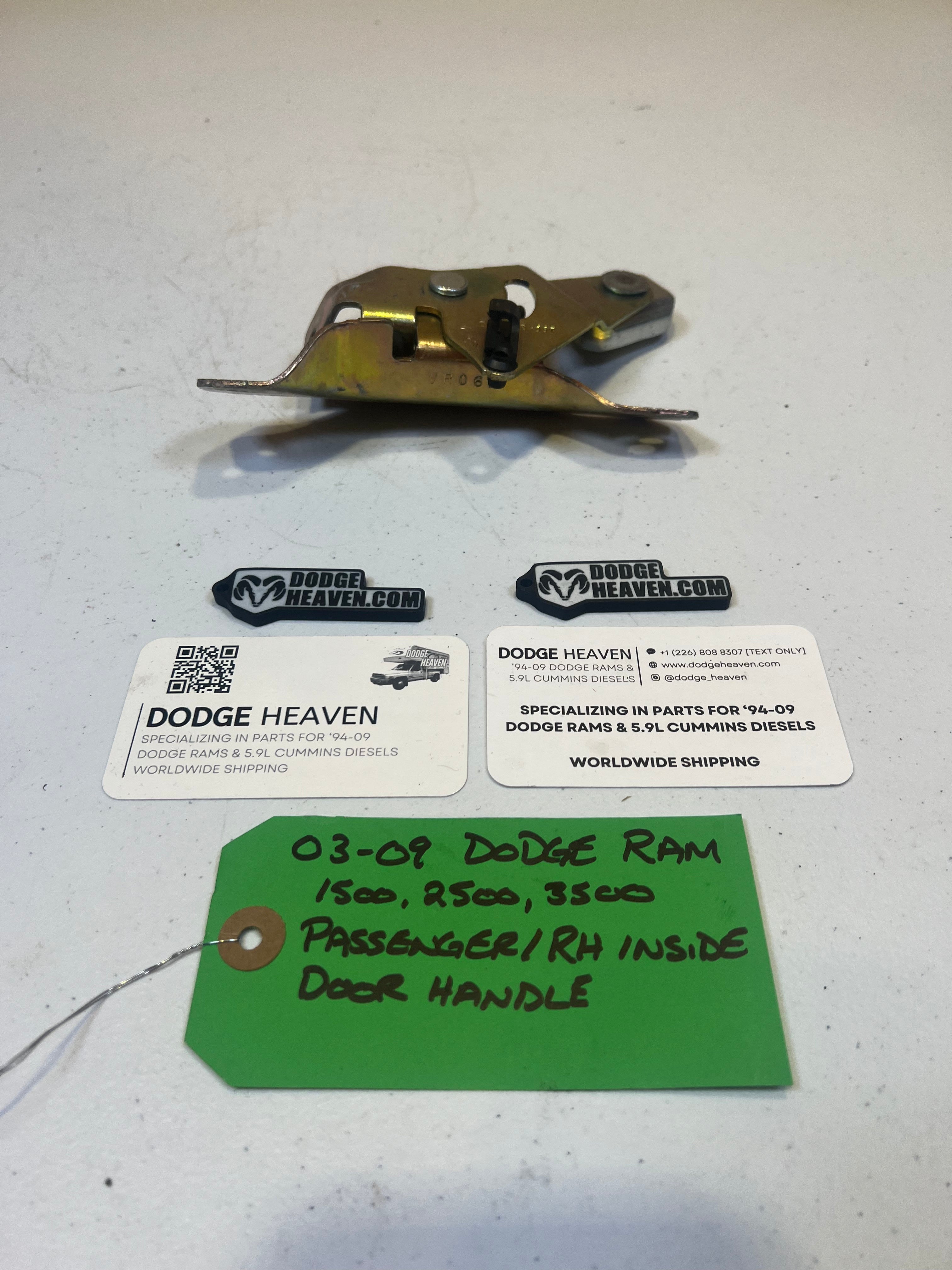 2003-2009 Dodge Ram 1500 2500 3500 Passenger-Side Inside Door Latch (OEM)