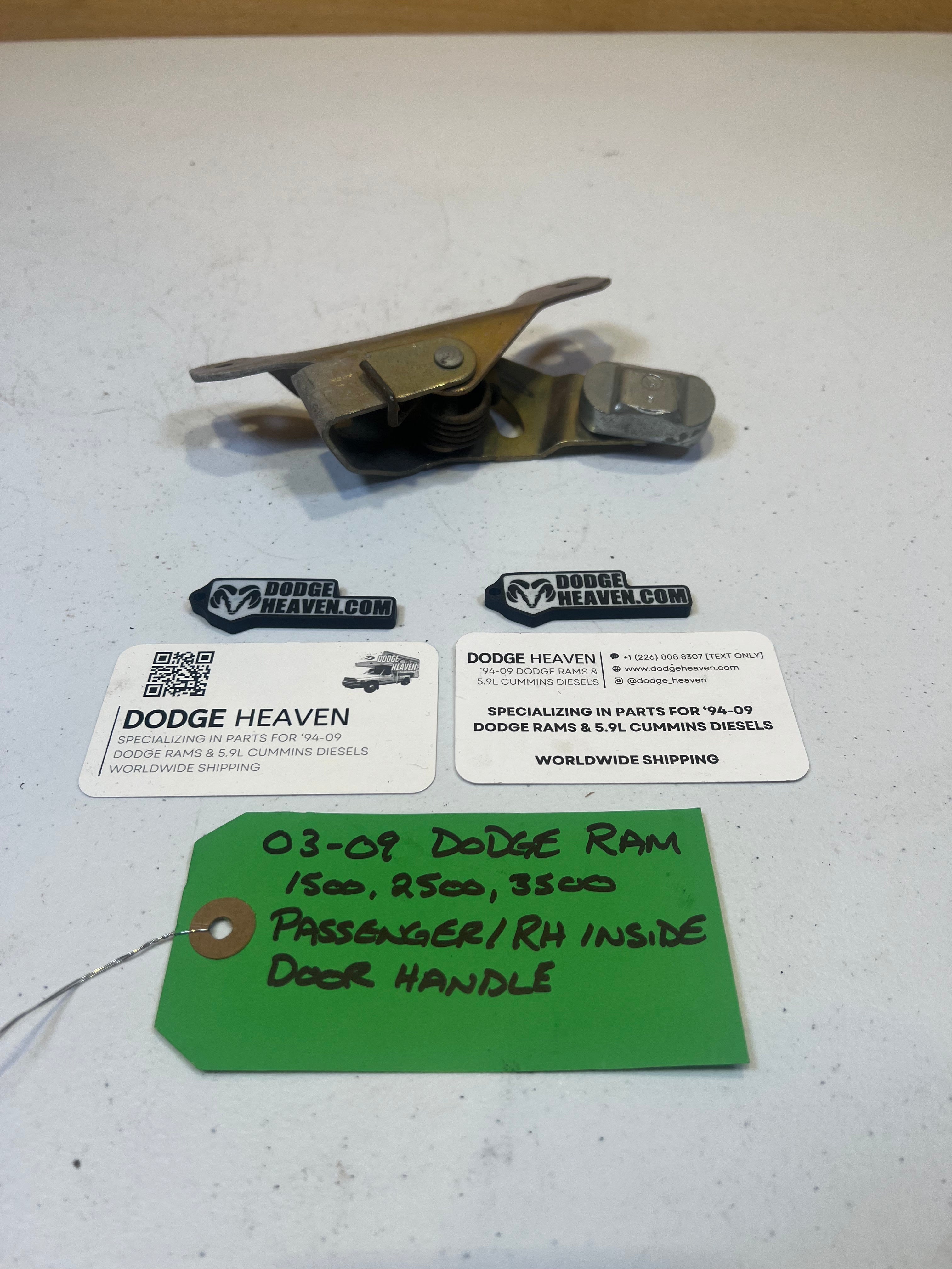 2003-2009 Dodge Ram 1500 2500 3500 Passenger-Side Inside Door Latch (OEM)