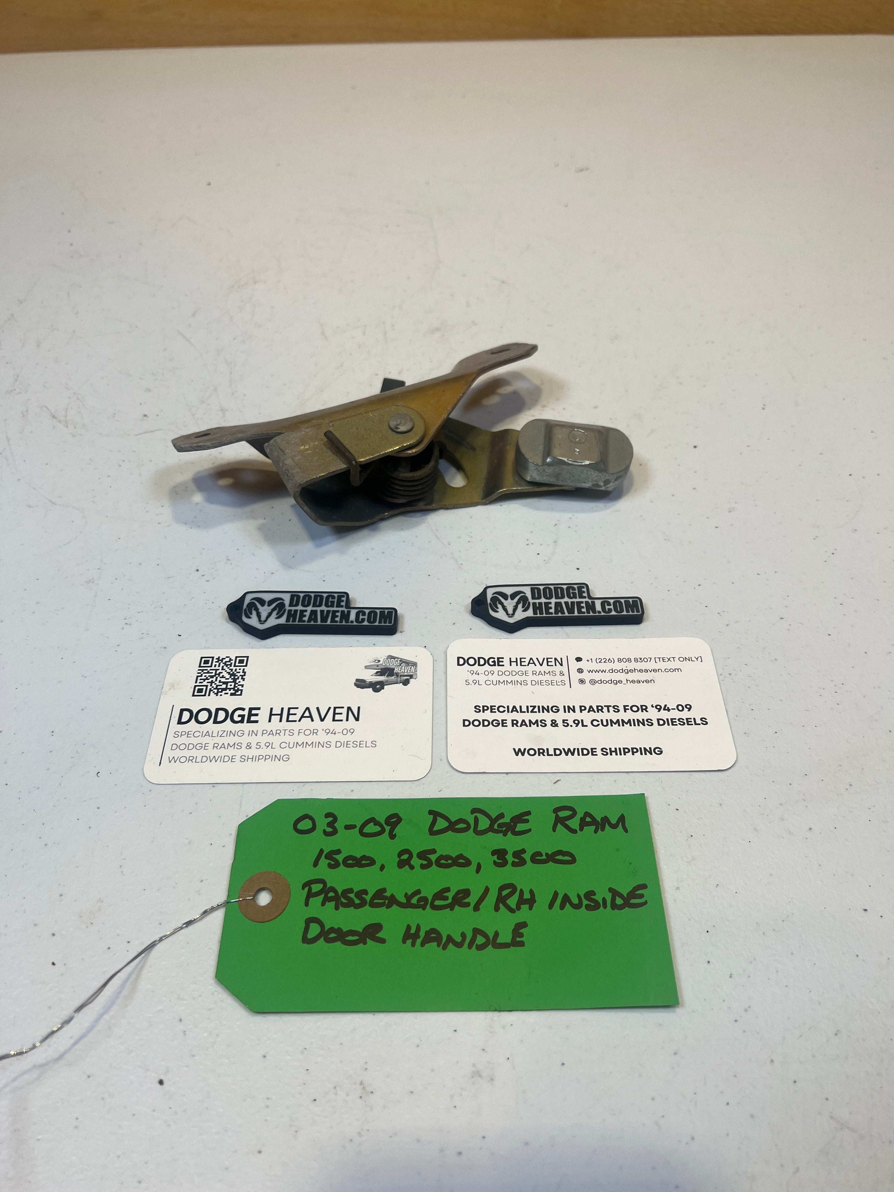 2003-2009 Dodge Ram 1500 2500 3500 Passenger-Side Inside Door Latch (OEM)