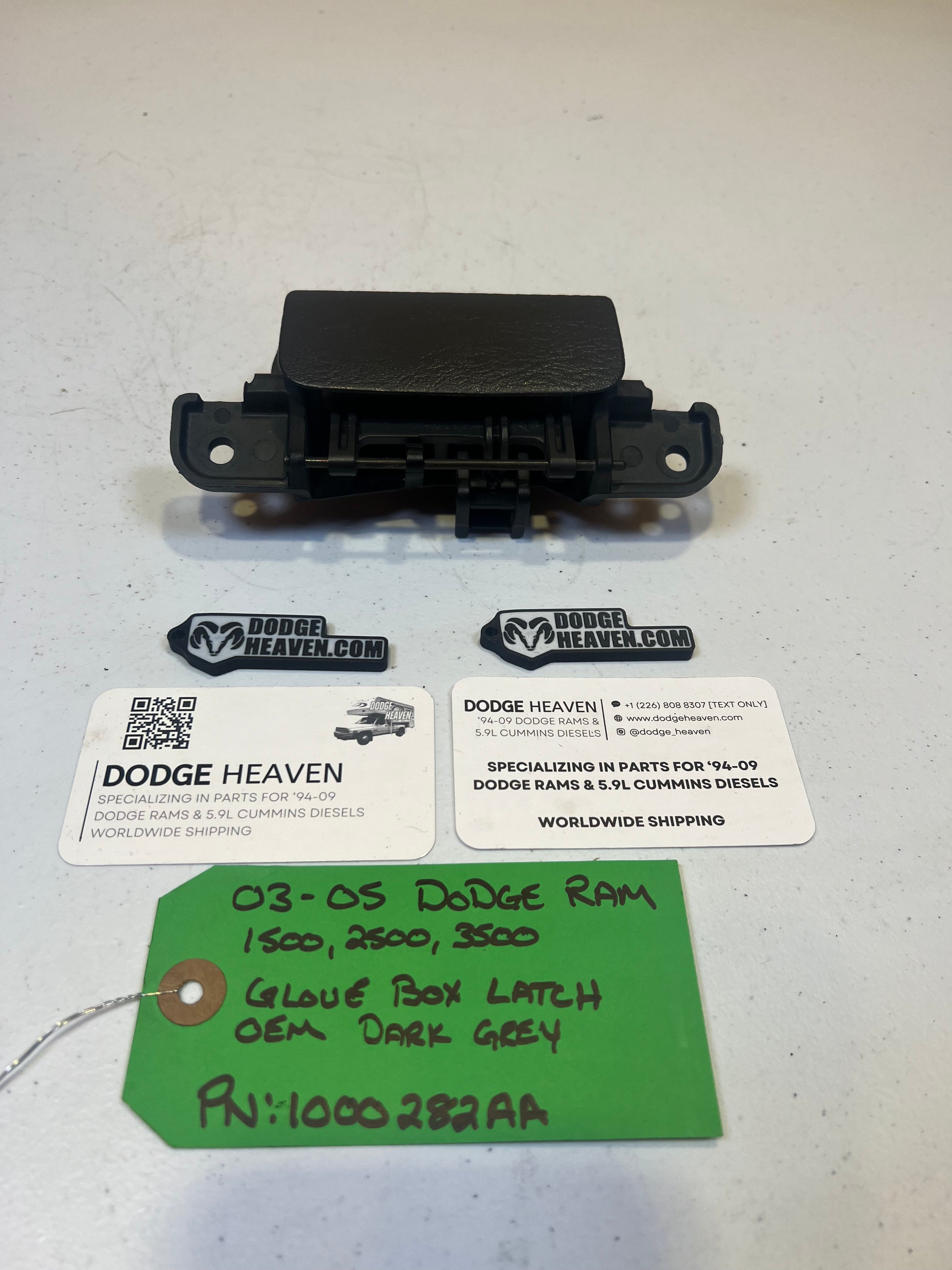 2003-2005 Dodge Ram Glove Box Latch / Handle Dark Grey (OEM)
