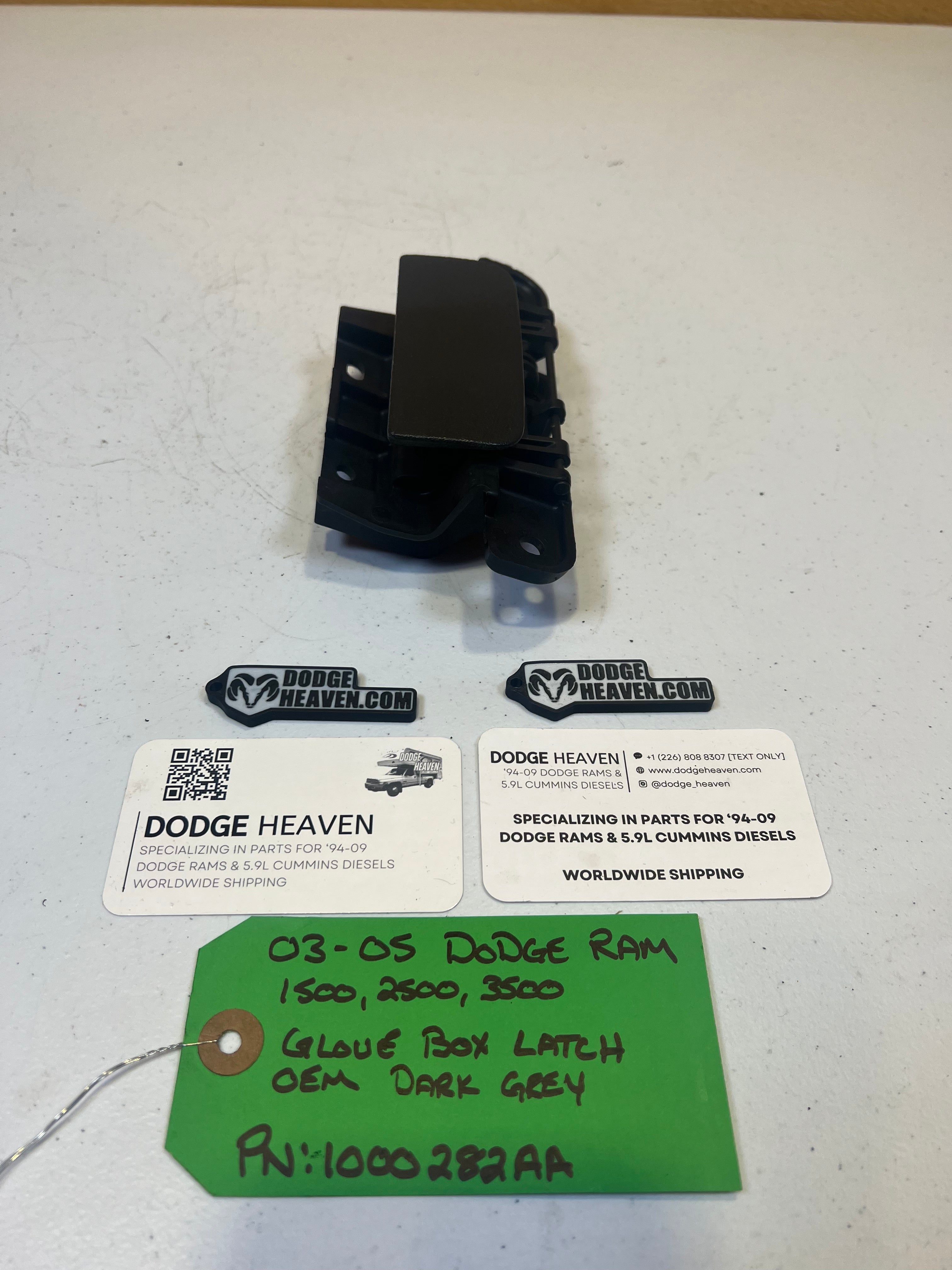 2003-2005 Dodge Ram Glove Box Latch / Handle Dark Grey (OEM)