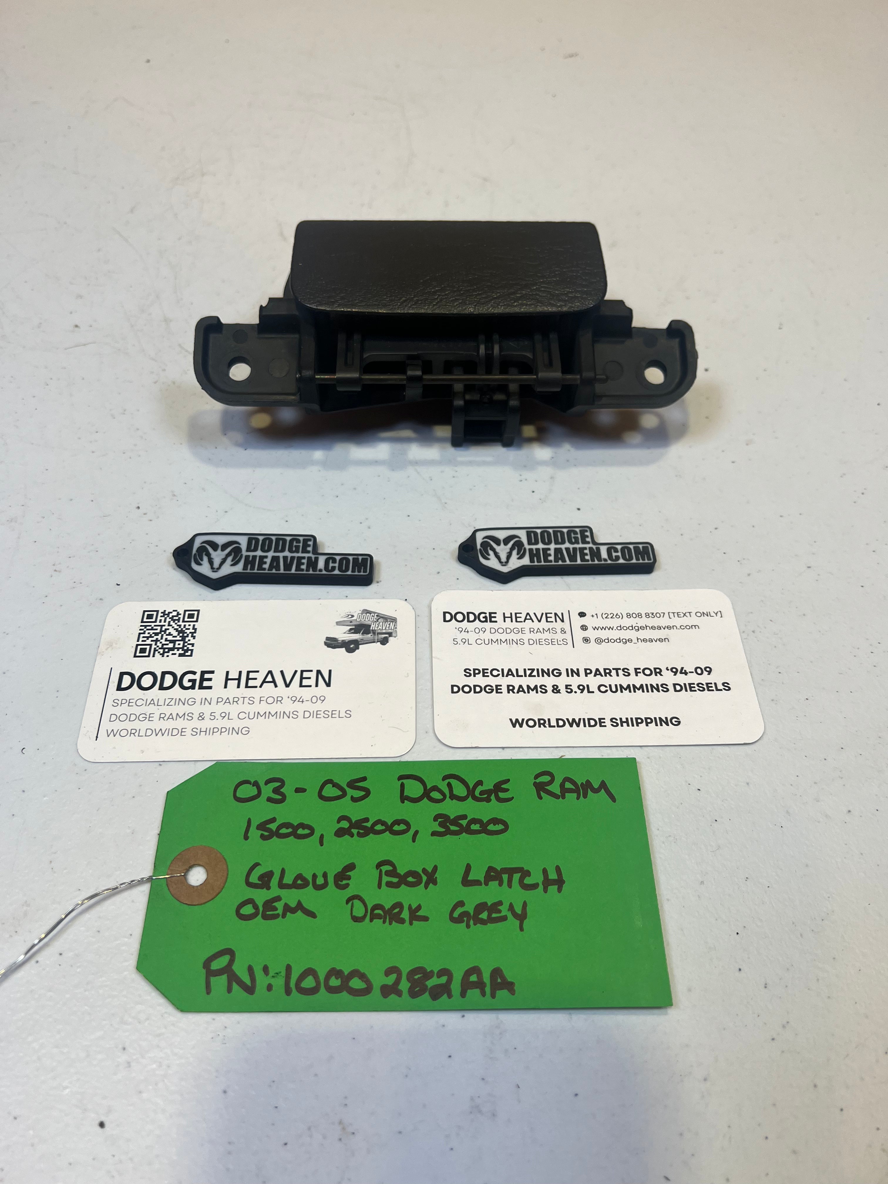 2002-2005 Dodge Ram Glove Box Latch / Handle Dark Grey (OEM)