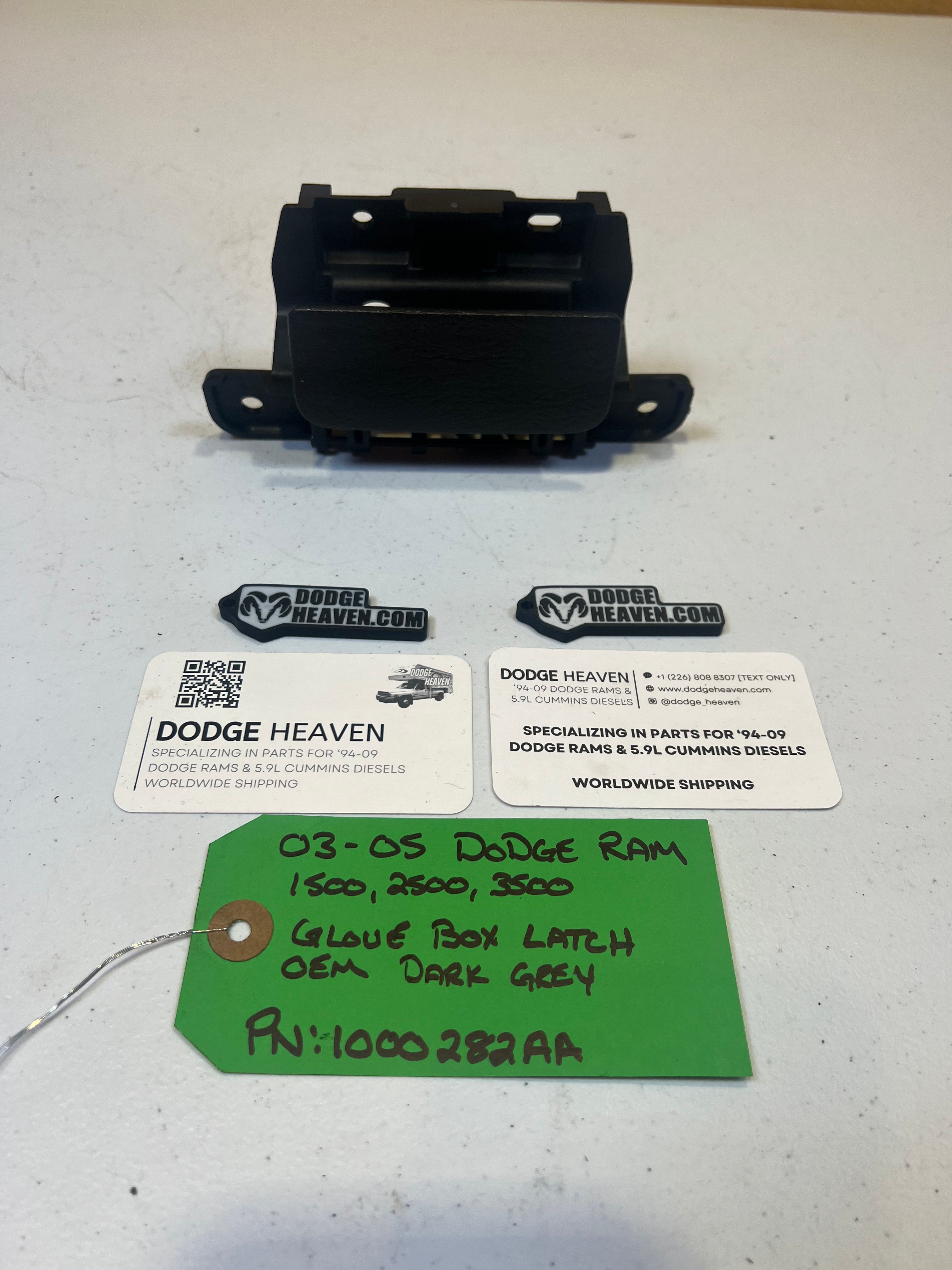 2002-2005 Dodge Ram Glove Box Latch / Handle Dark Grey (OEM)