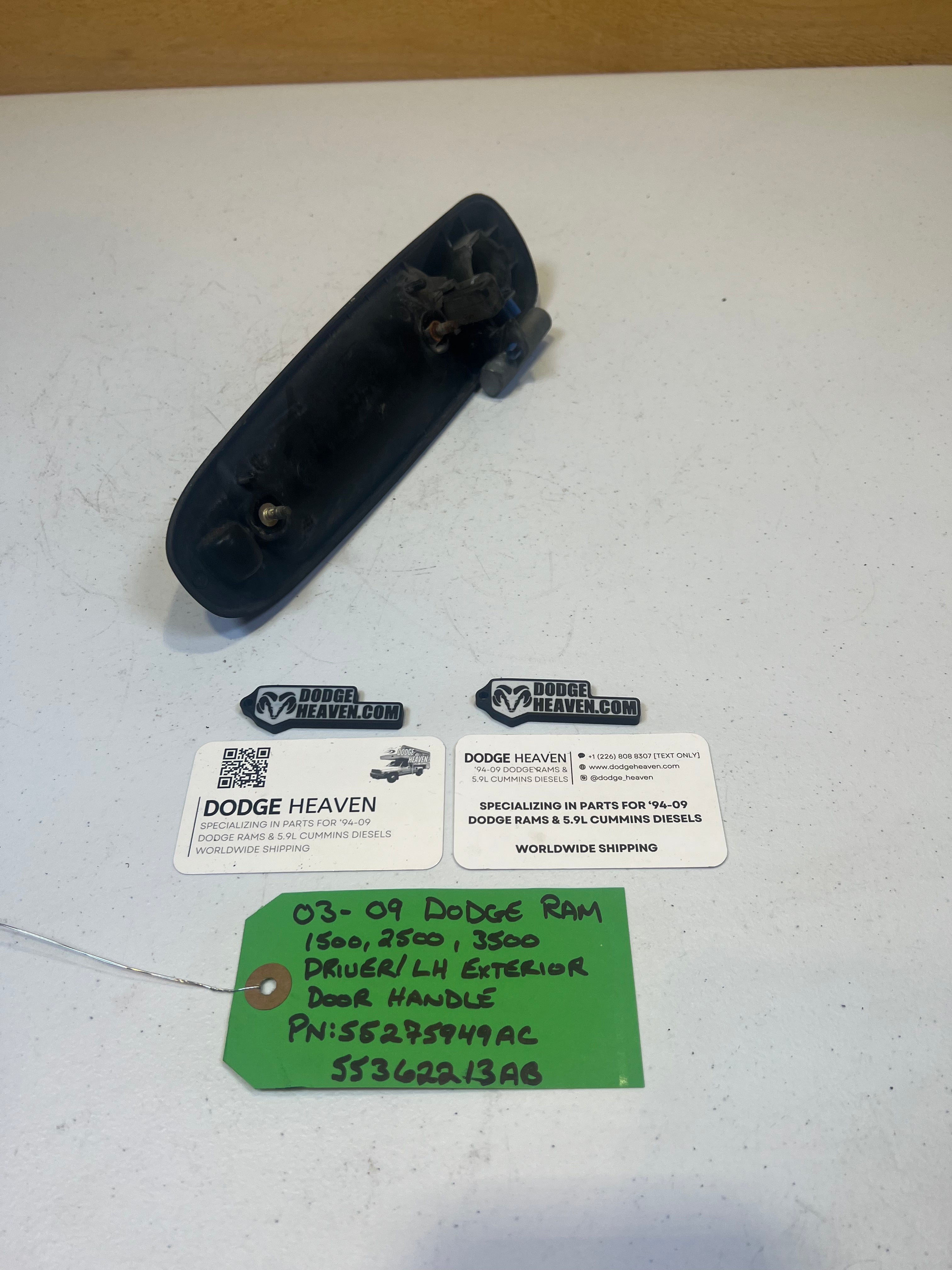 2002-2009 Dodge Ram Driver-Side Exterior Door Handle (OEM)