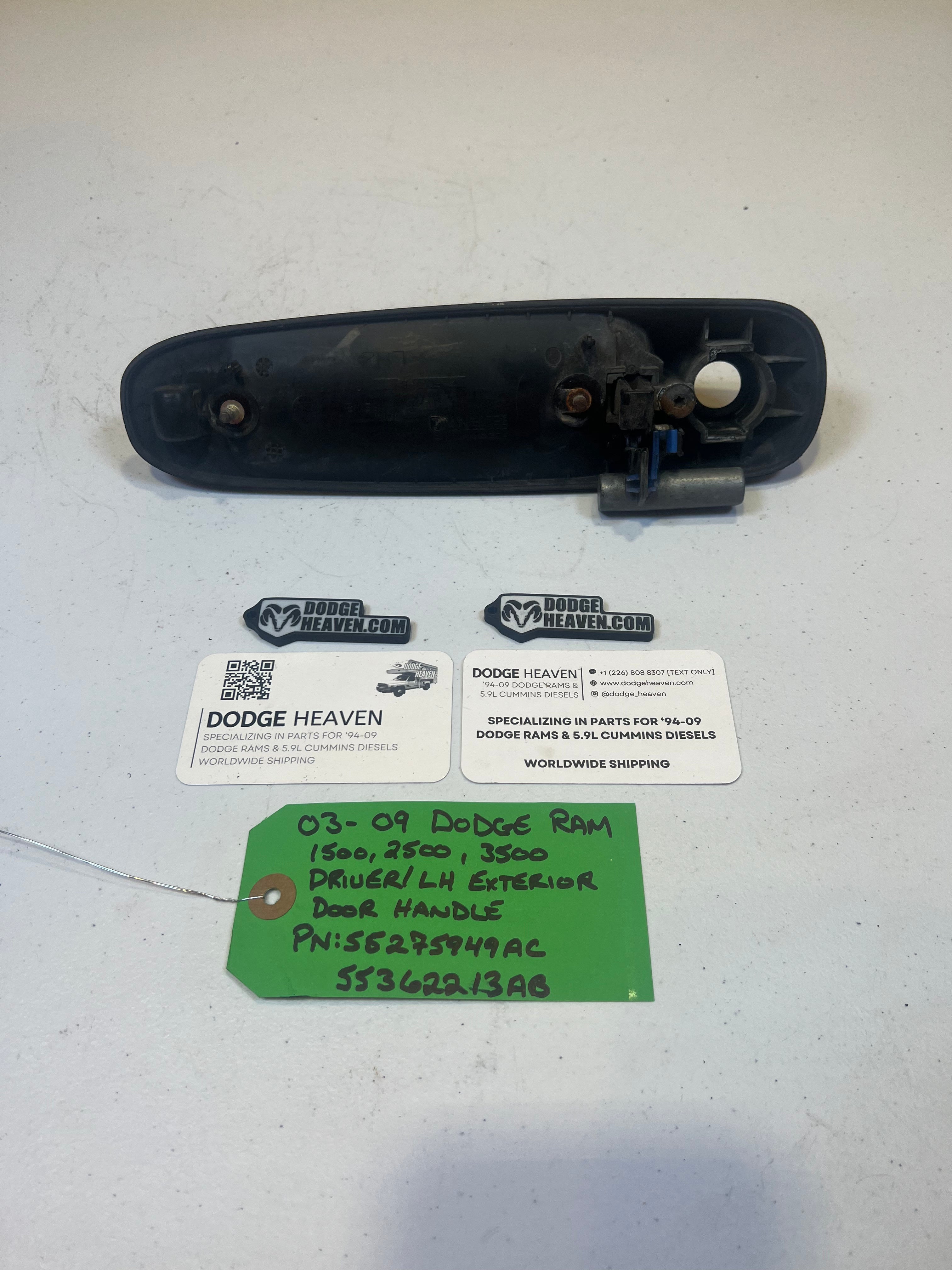 2002-2009 Dodge Ram Driver-Side Exterior Door Handle (OEM)