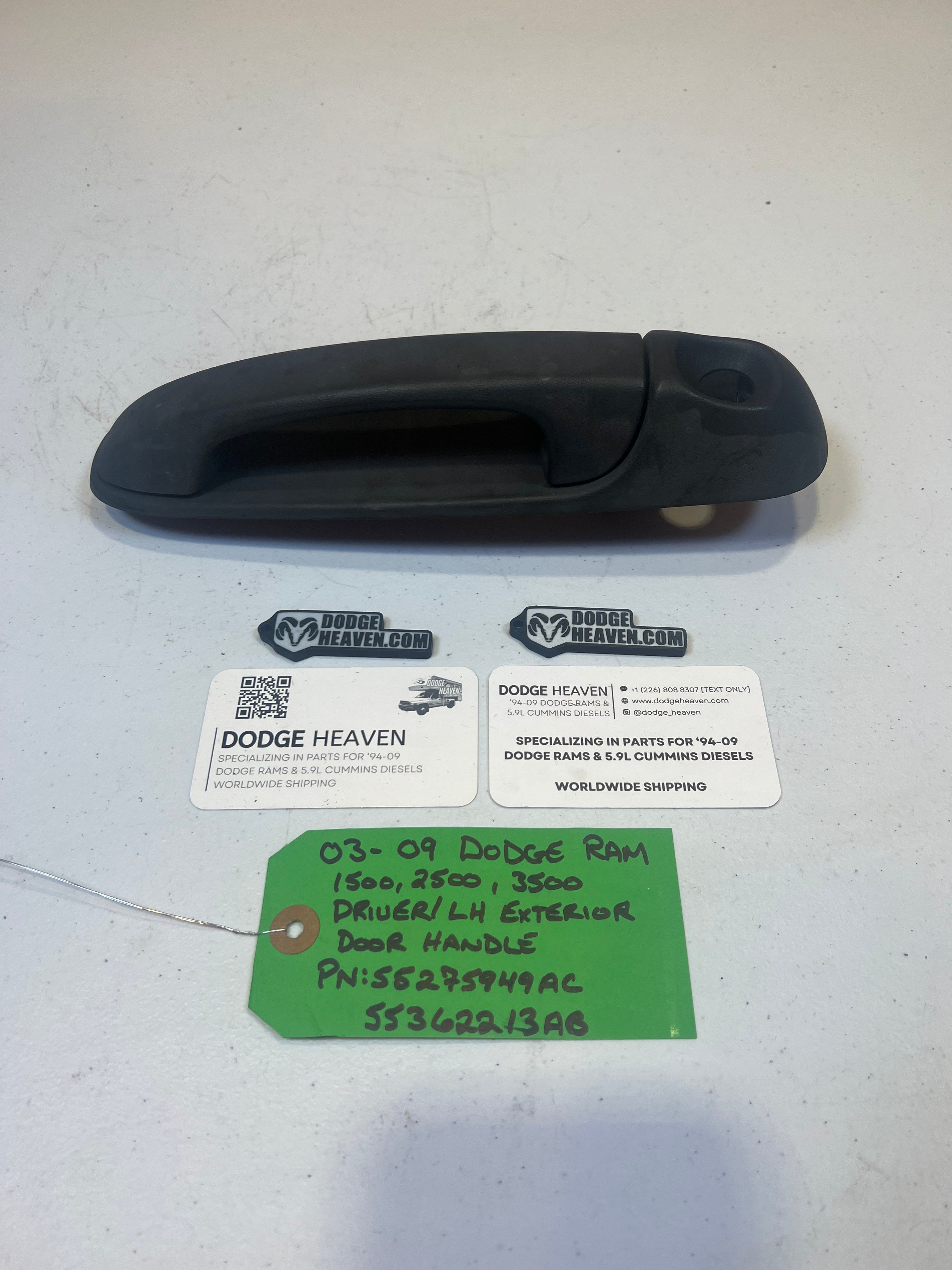 2002-2009 Dodge Ram Driver-Side Exterior Door Handle (OEM)