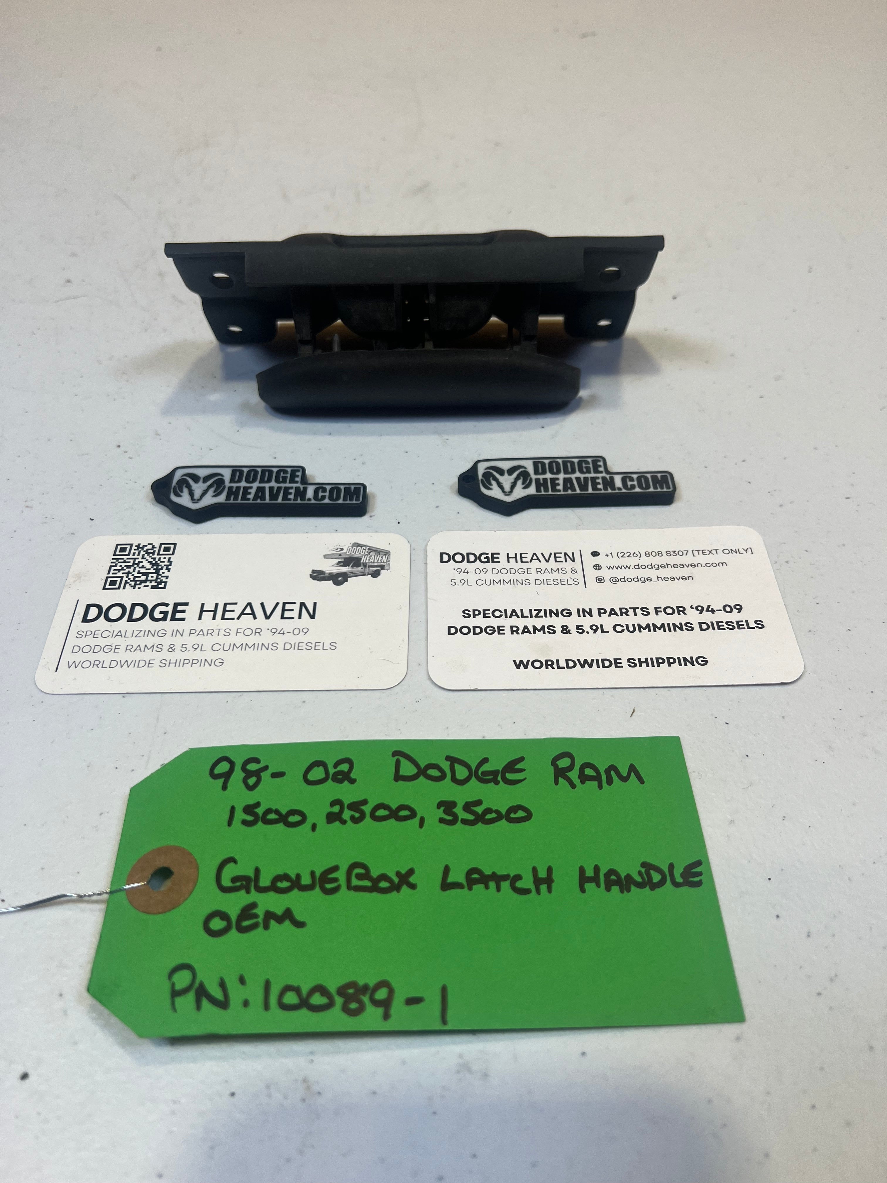 1998-2002 Dodge Ram 1500 2500 3500 Glove Box Front Cover Agate Grey (OEM)