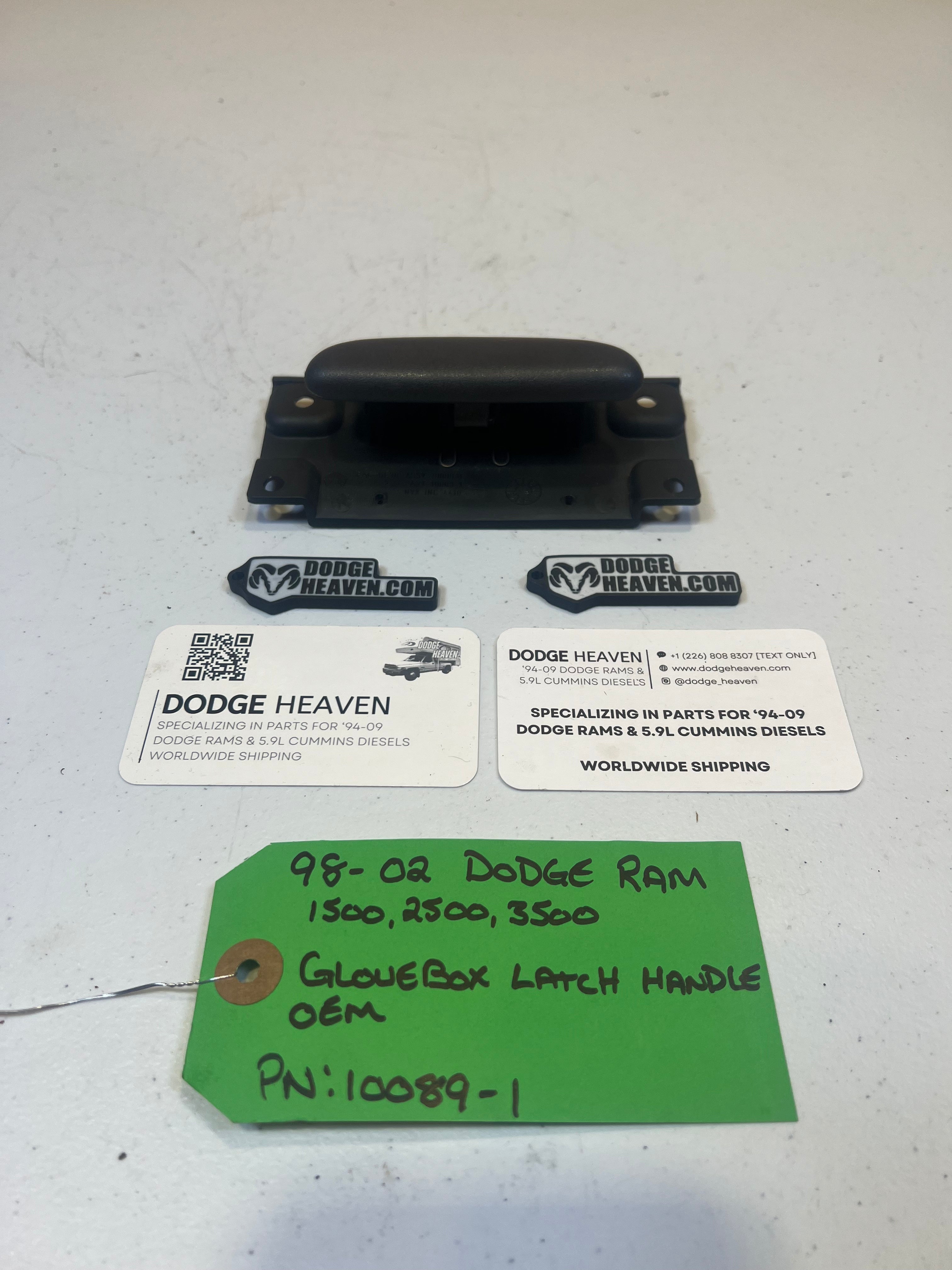 1998-2002 Dodge Ram 1500 2500 3500 Glove Box Front Cover Agate Grey (OEM)