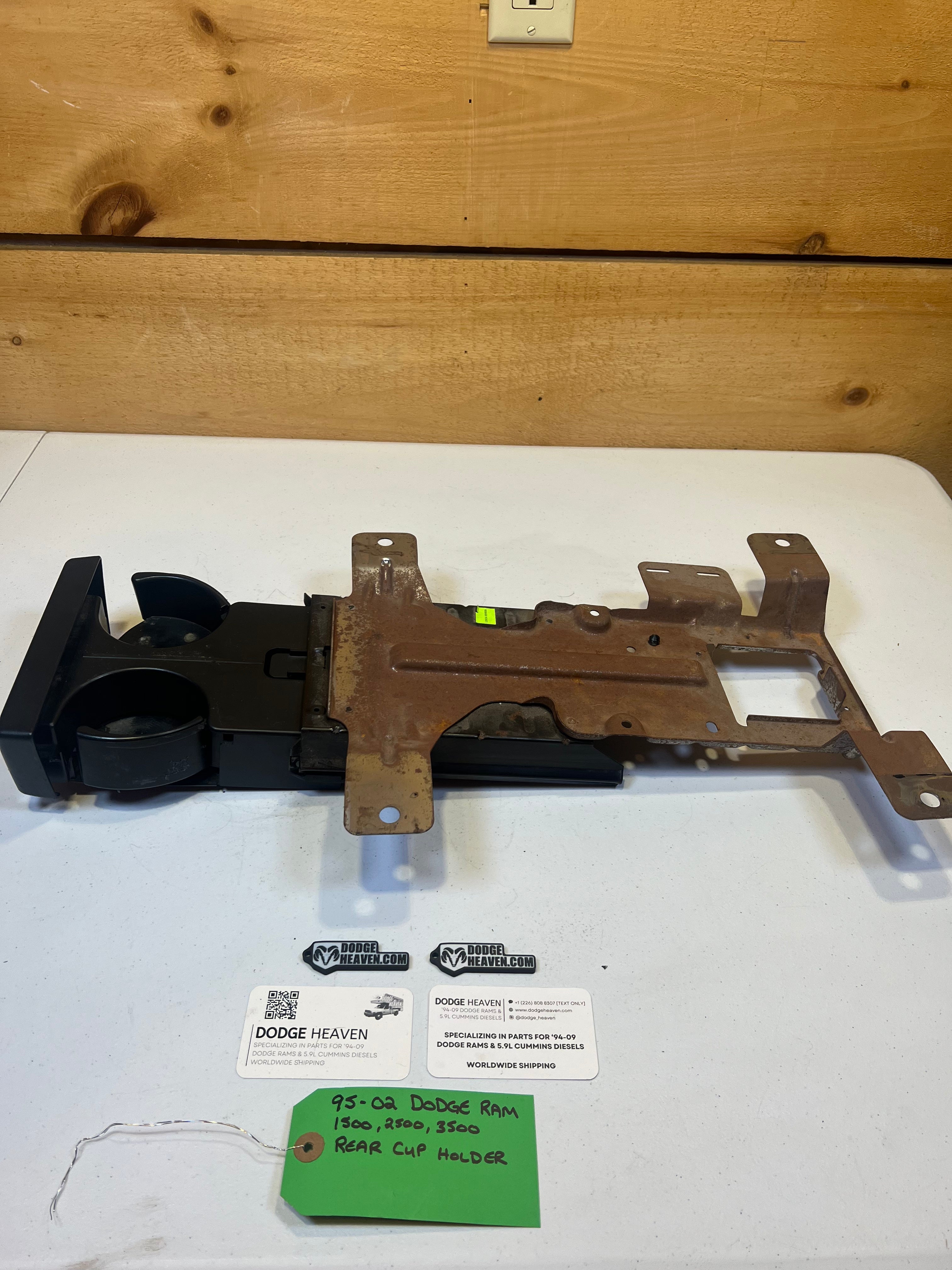 1995-2002 Dodge Ram Under Center Console Jumper Seat Rear Cup Holder (OEM)