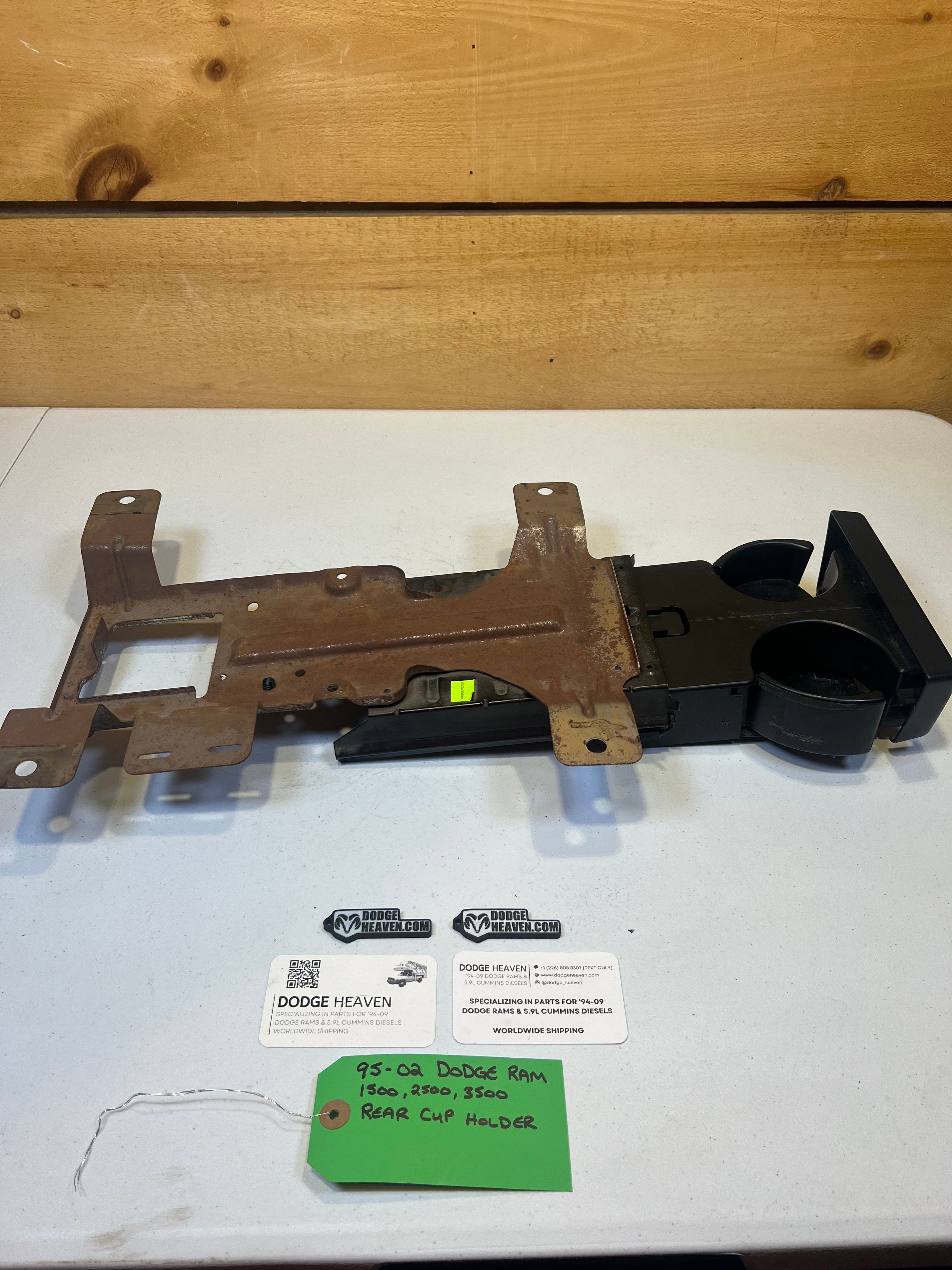 1995-2002 Dodge Ram Under Center Console Jumper Seat Rear Cup Holder (OEM)
