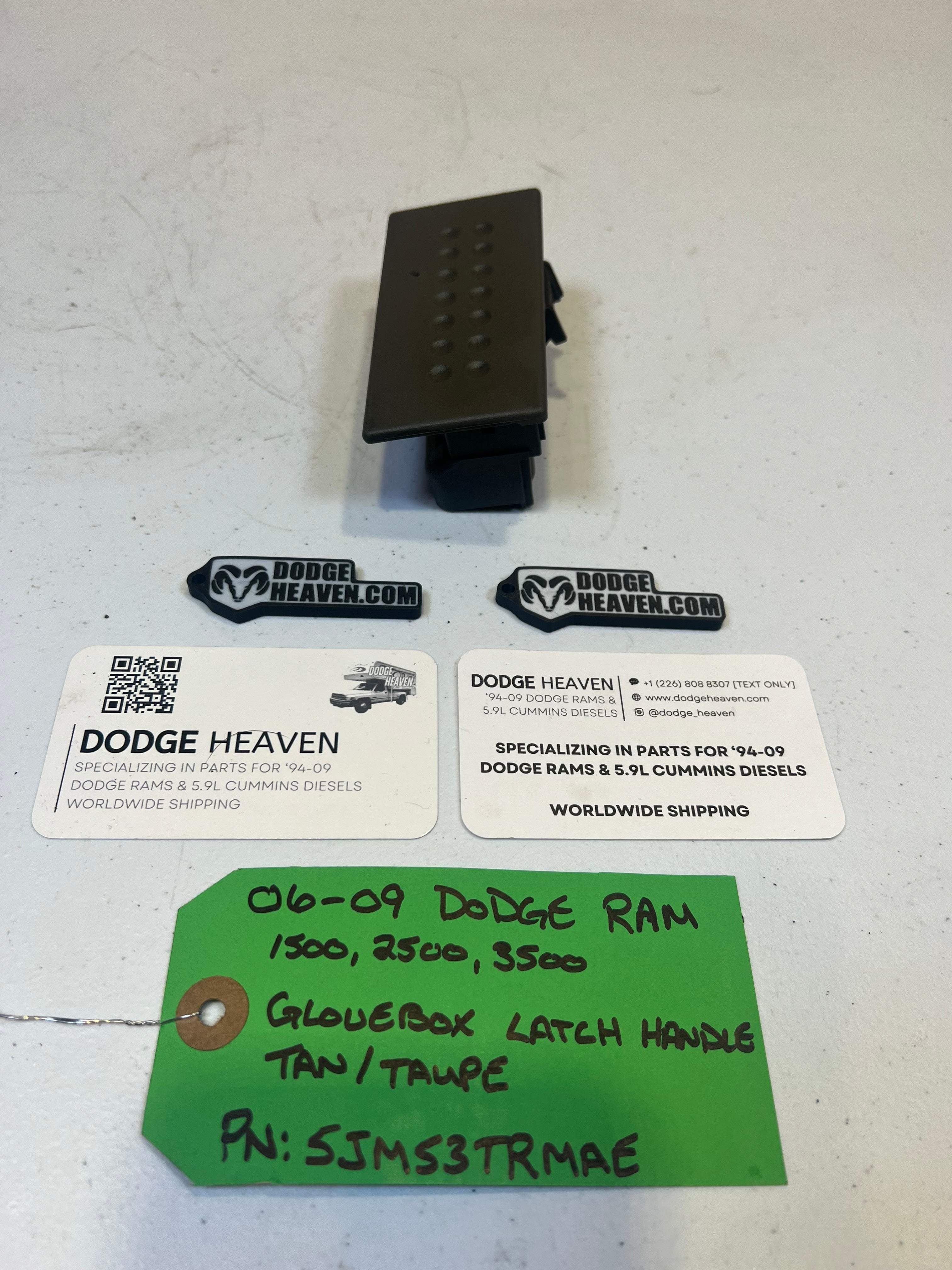 2006-2009 Dodge Ram 1500 2500 3500 Glove Box Latch / Handle Tan / Taupe (OEM)
