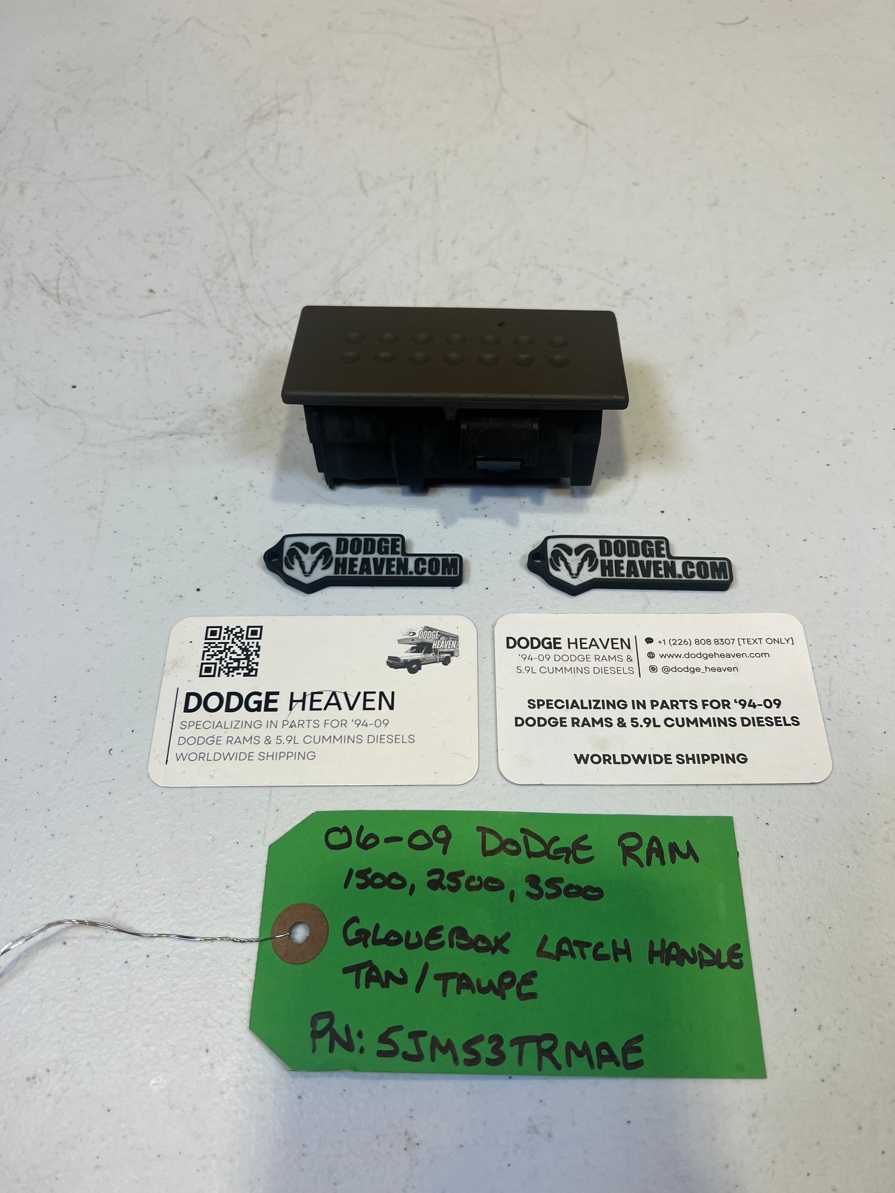 2006-2009 Dodge Ram 1500 2500 3500 Glove Box Latch / Handle Tan / Taupe (OEM)