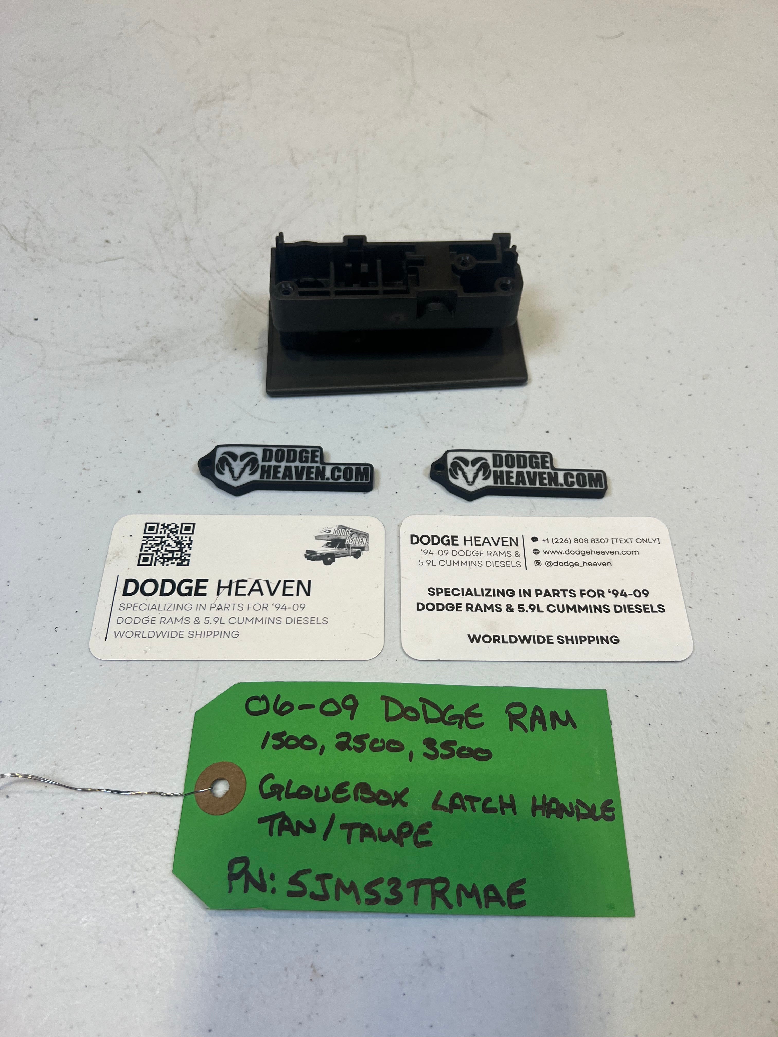 2006-2009 Dodge Ram 1500 2500 3500 Glove Box Latch / Handle Tan / Taupe (OEM)