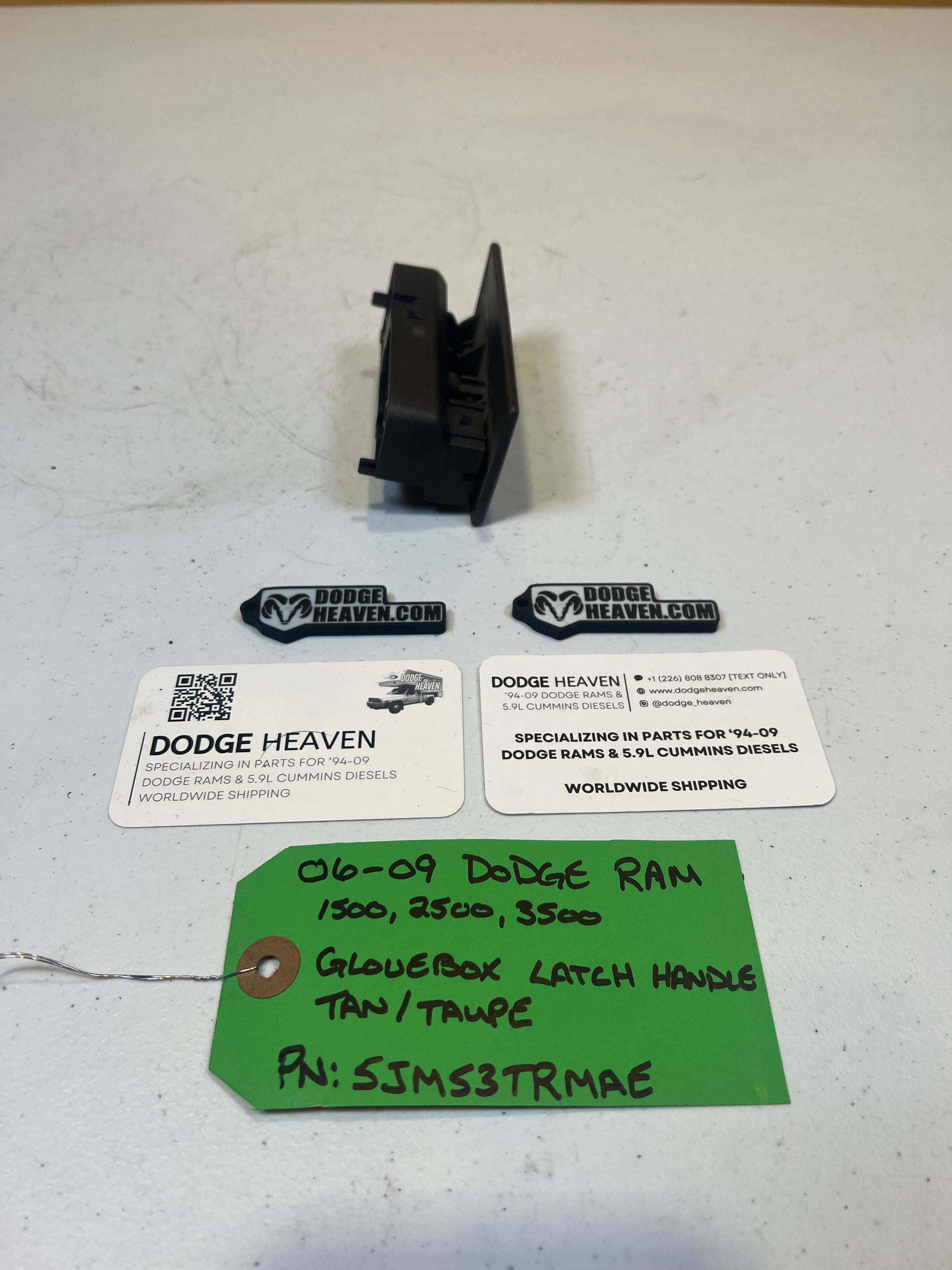 2006-2009 Dodge Ram 1500 2500 3500 Glove Box Latch / Handle Tan / Taupe (OEM)