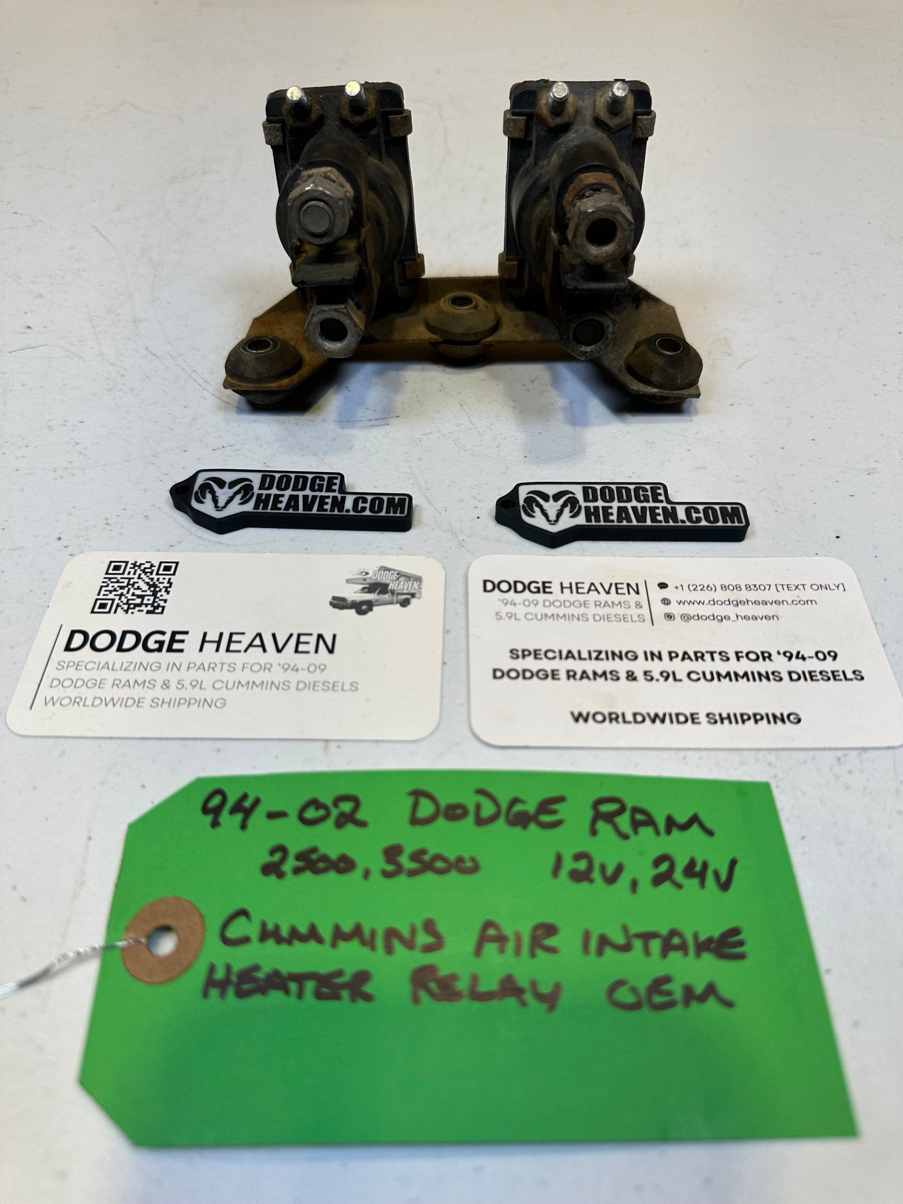 1994-2002 Dodge Ram Air Intake Grid Heater Relay 12V & 24V 5.9L Cummins (OEM)
