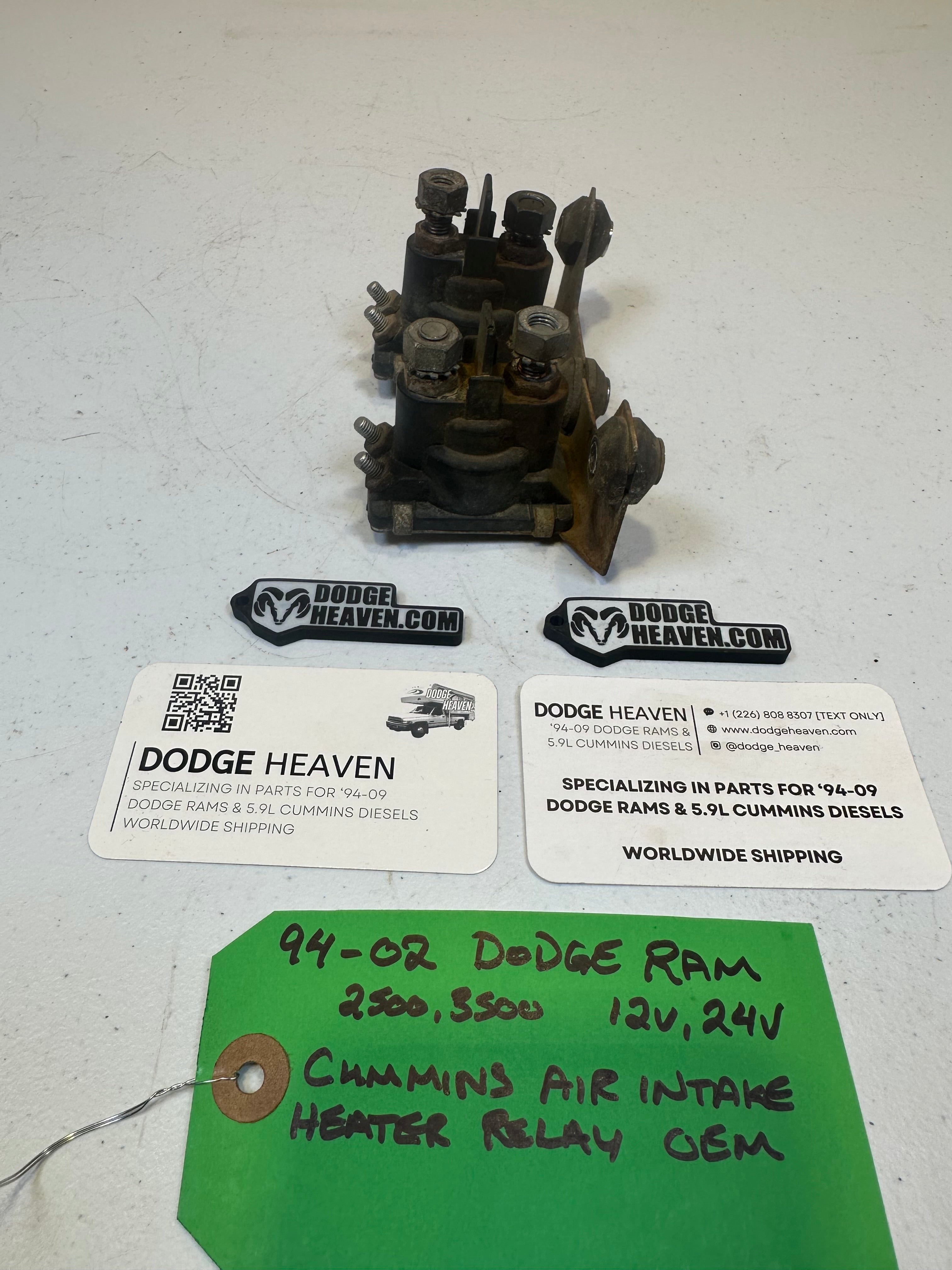 1994-2002 Dodge Ram Air Intake Grid Heater Relay 12V & 24V 5.9L Cummins (OEM)