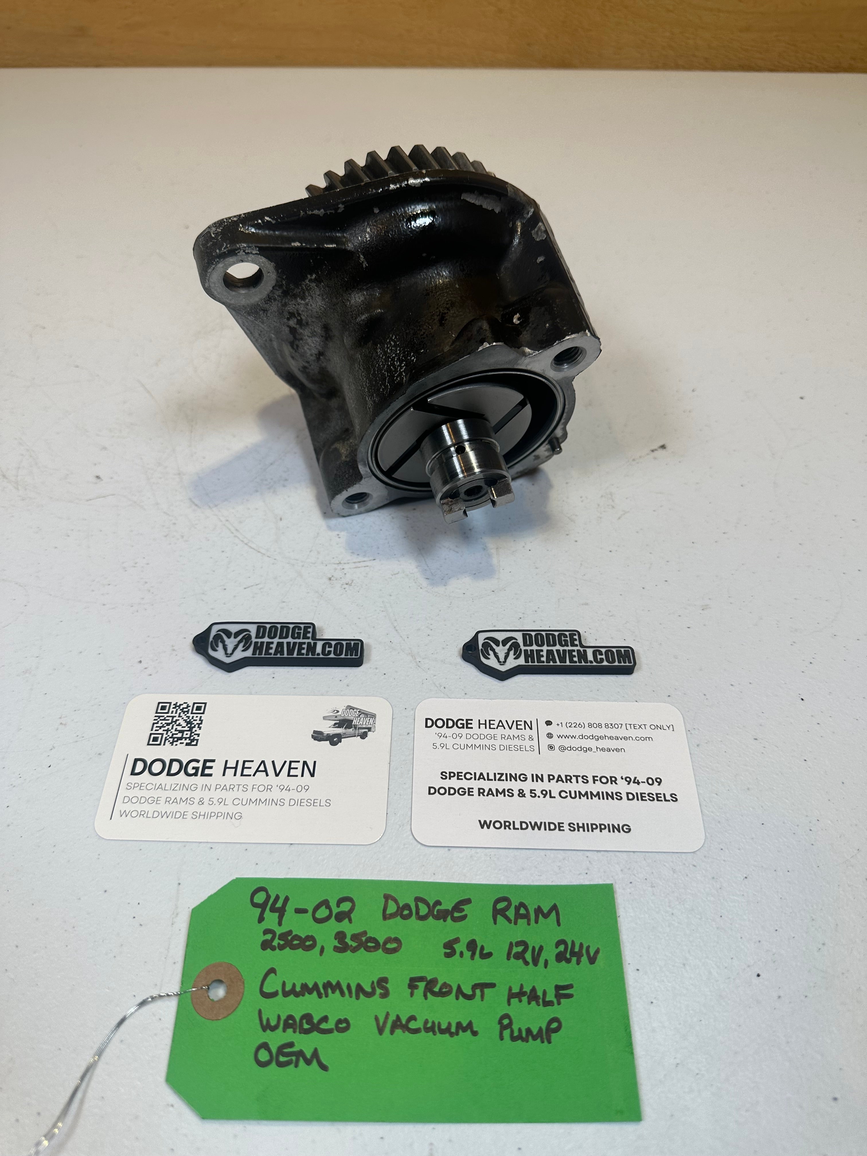 1994-2002 Dodge Ram Vacuum Pump Front Half 5.9L 12V / 24V Cummins (OEM)