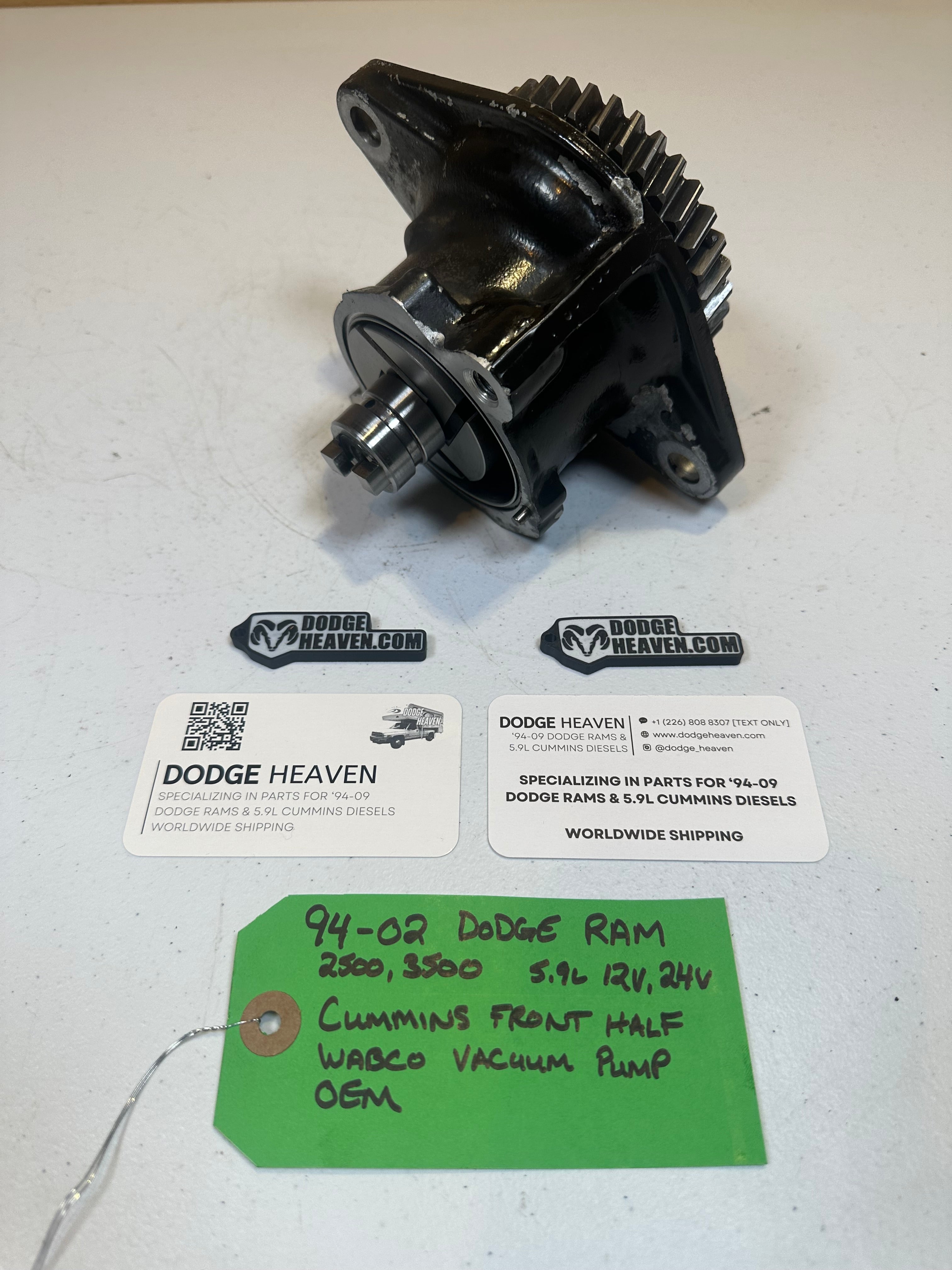 1994-2002 Dodge Ram Vacuum Pump Front Half 5.9L 12V / 24V Cummins (OEM)