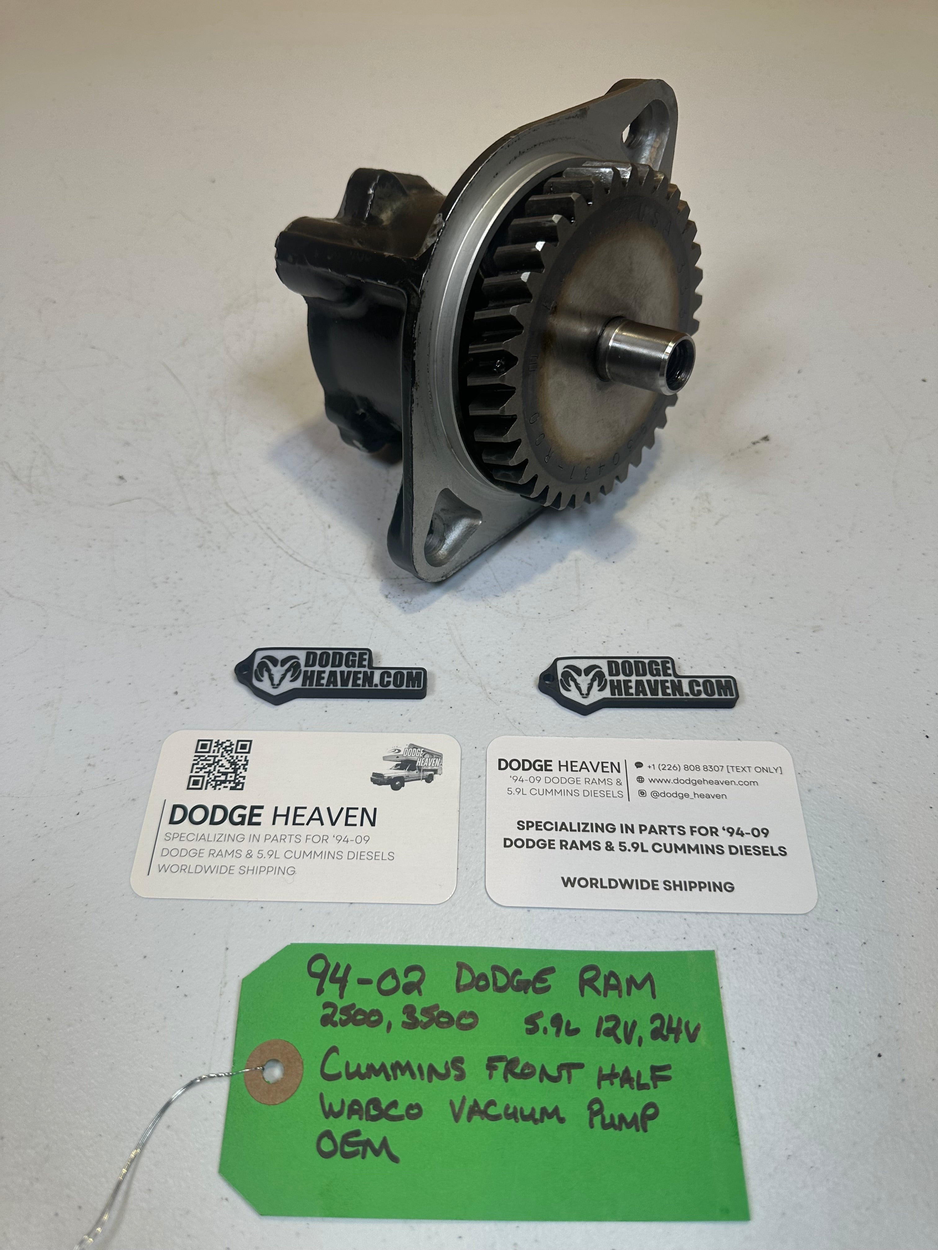 1994-2002 Dodge Ram Vacuum Pump Front Half 5.9L 12V / 24V Cummins (OEM)