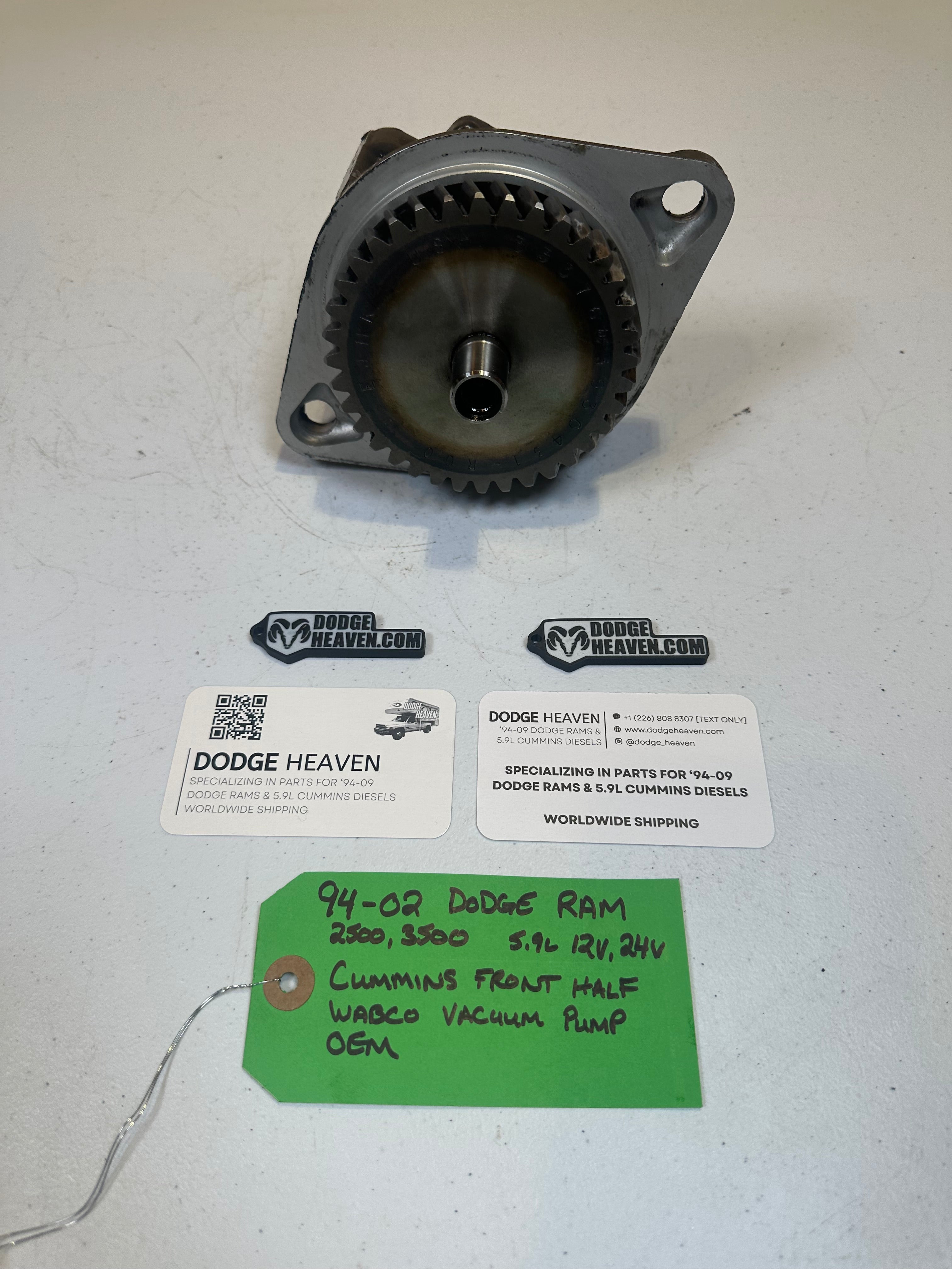 1994-2002 Dodge Ram Vacuum Pump Front Half 5.9L 12V / 24V Cummins (OEM)