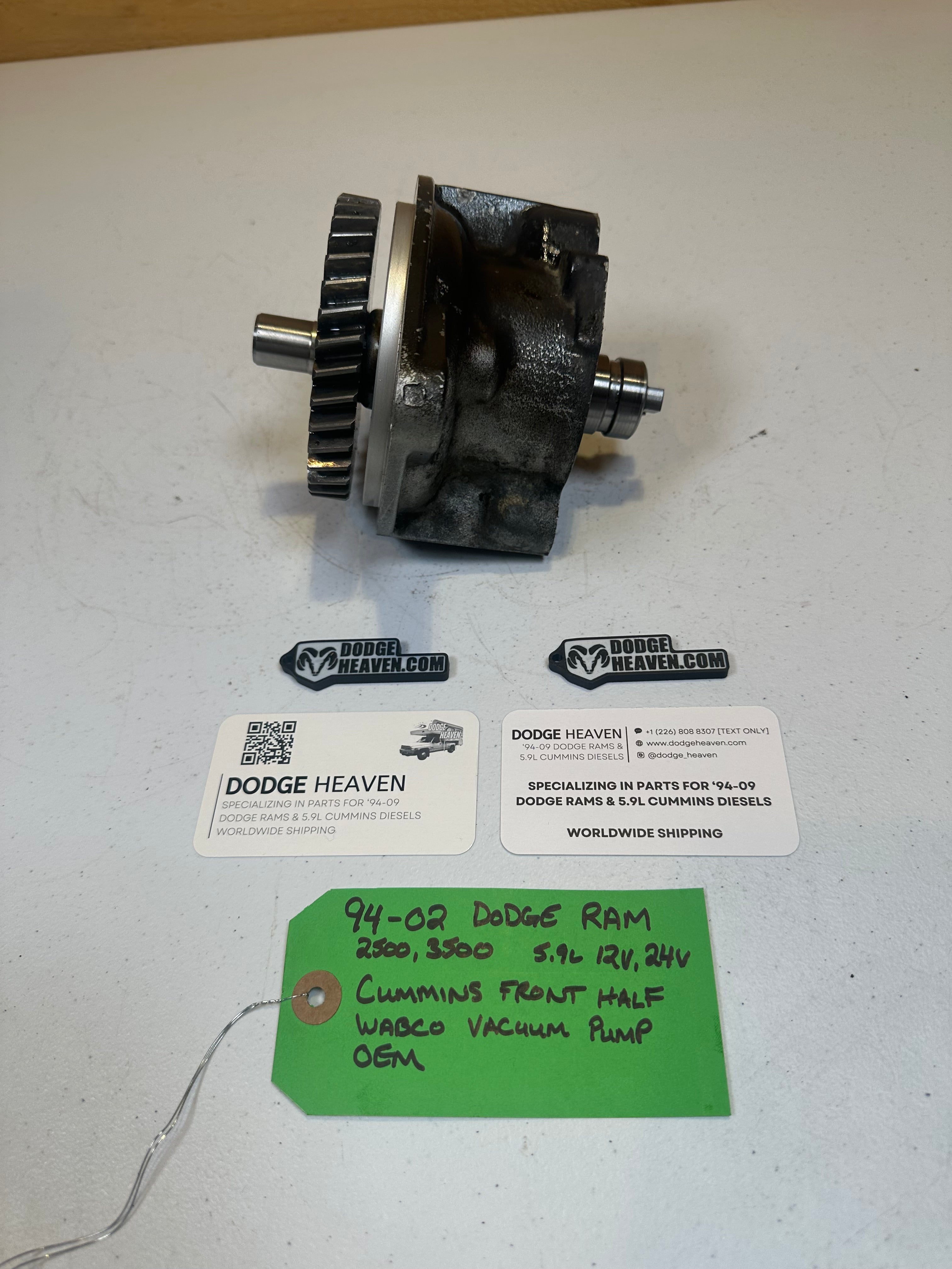 1994-2002 Dodge Ram Vacuum Pump Front Half 5.9L 12V / 24V Cummins (OEM)
