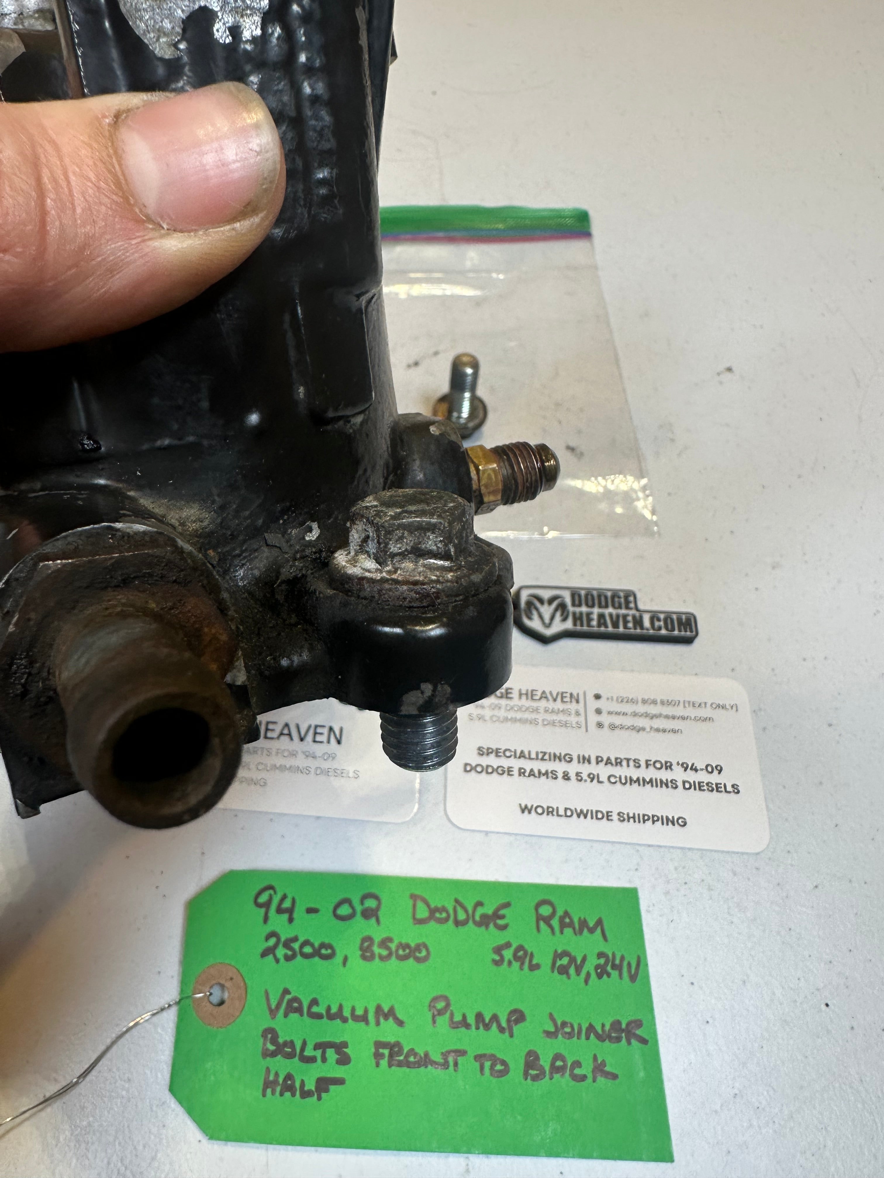 1994-2002 Dodge Ram 12V / 24V 5.9L Cummins Vacuum Pump Bolts qty 2 (OEM)