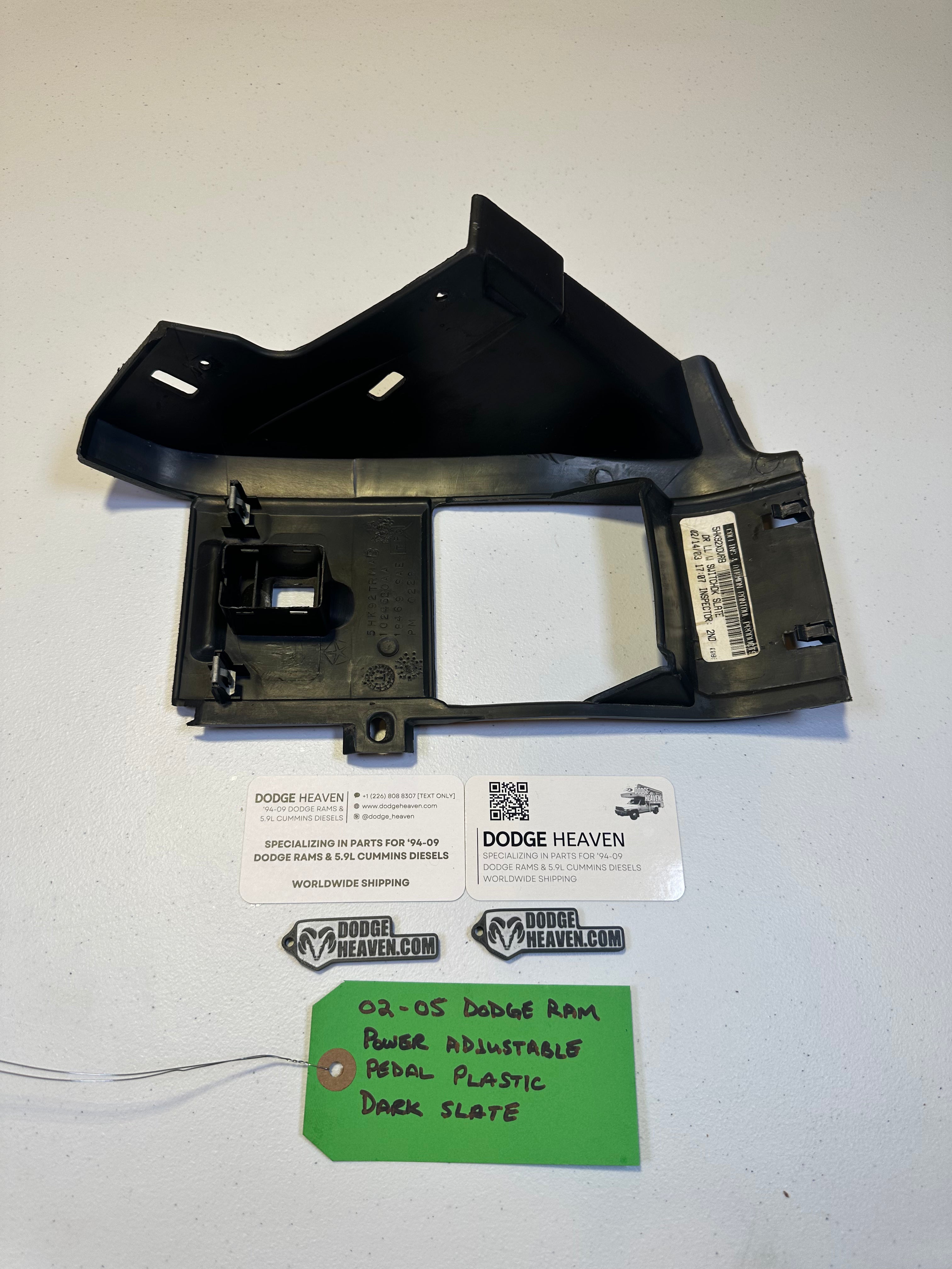 2002-2005 Dodge Ram Power Adjustable Pedal Trim Bezel  Slate Grey (OEM)